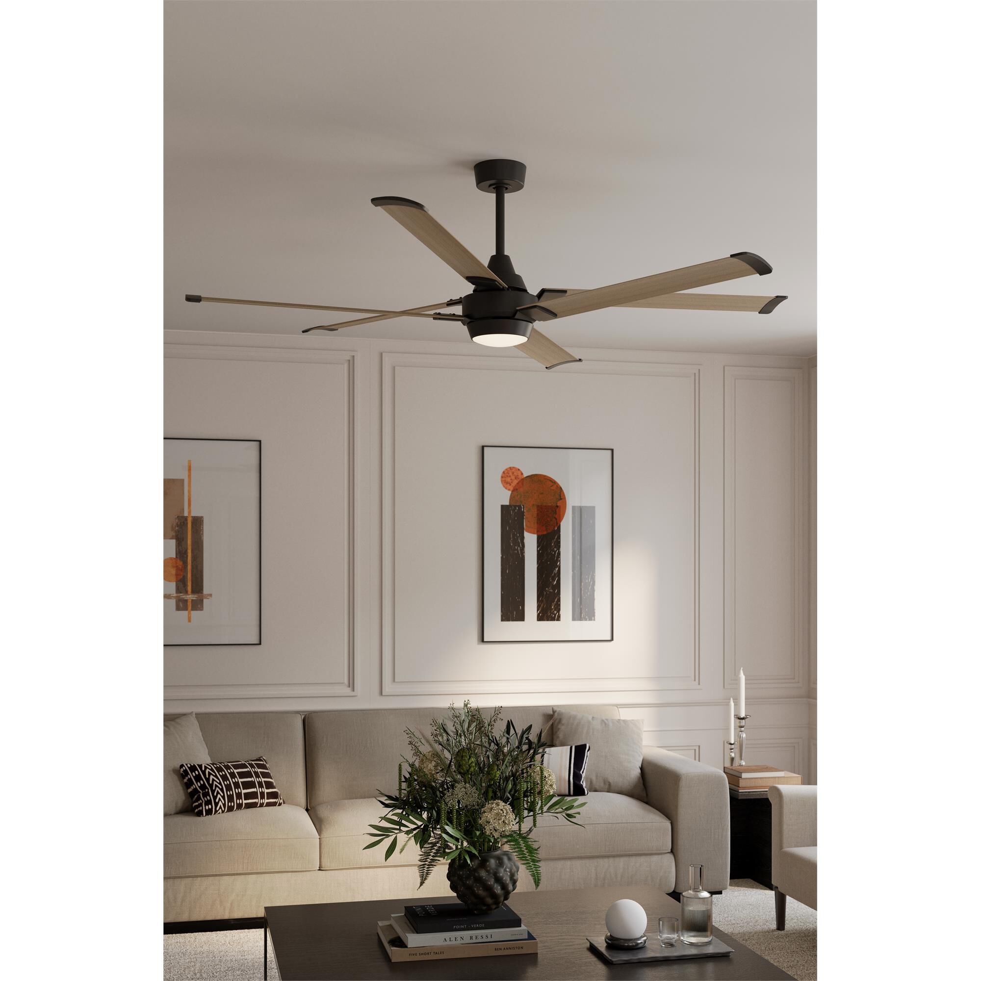 Soarin 72 Inch Ceiling Fan with Light Kit,