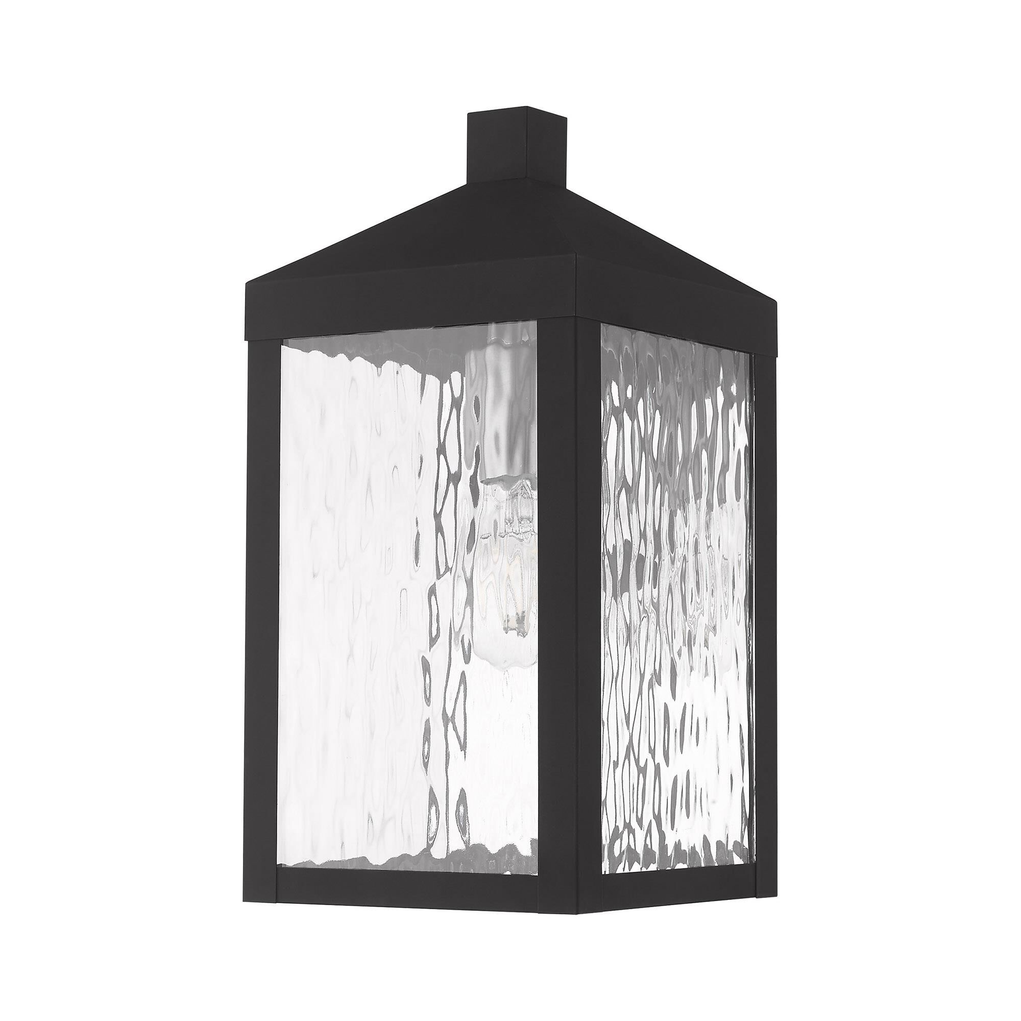 Shown in Black finish and Clear Water glass