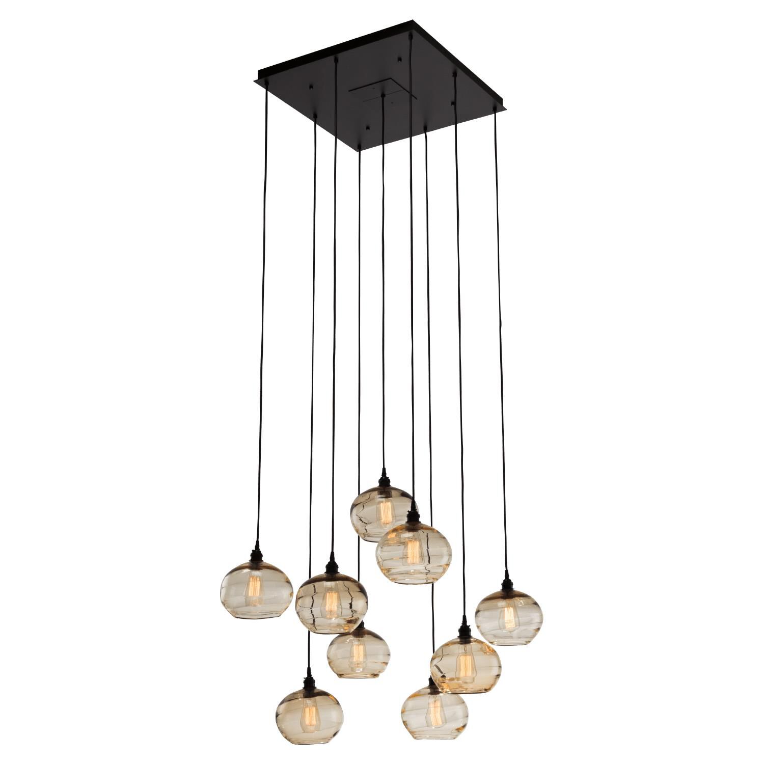 Coppa 29 Inch 9 Light Multi Light Pendant by Hammerton Studio