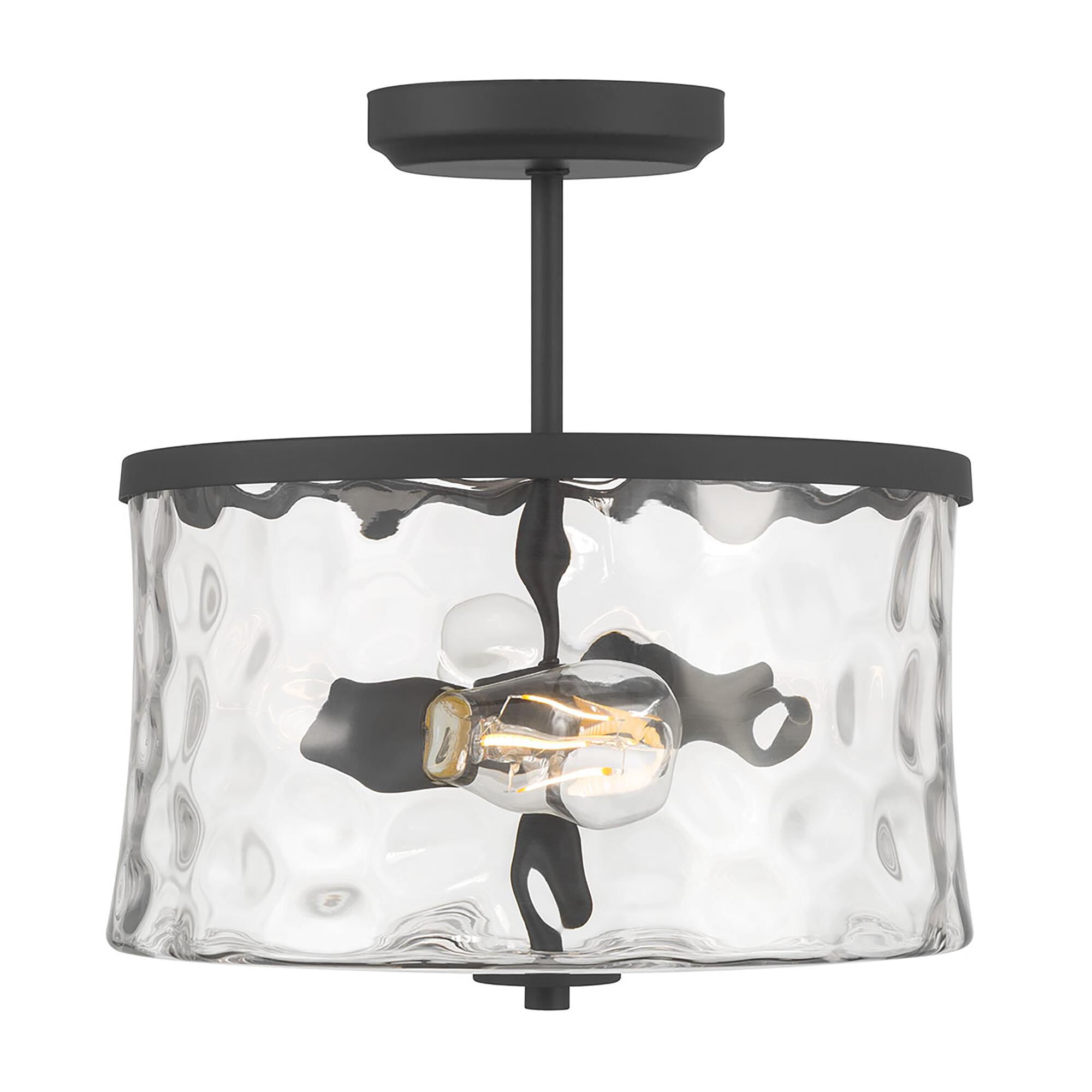 Shown in Matte Black finish and Clear Stone Water glass