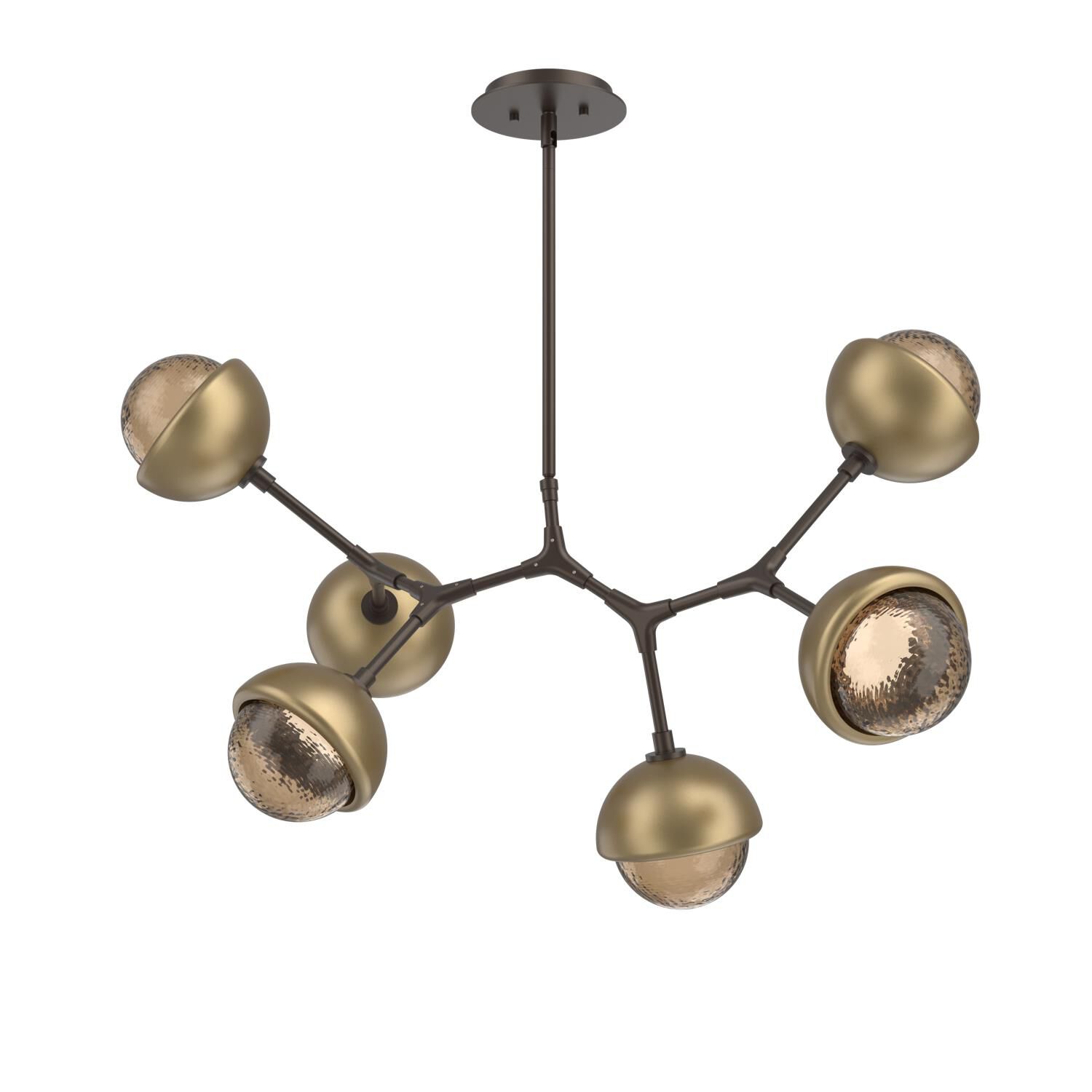 Levi Wilson Cabochon 31 Inch Linear Suspension Light by Hammerton Studio