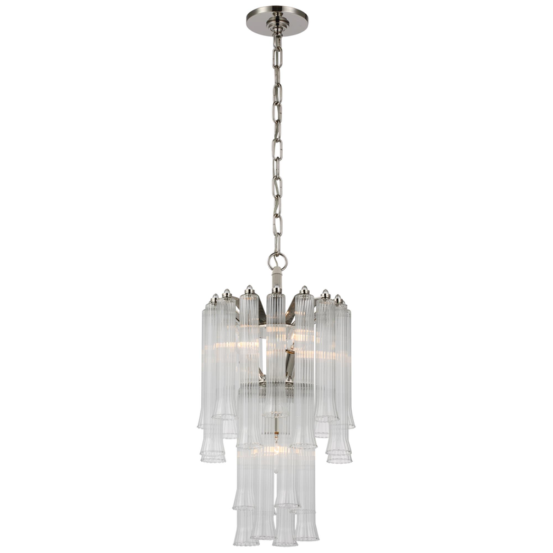Julie Neill Lorelei 12 Inch 4 Light LED Mini Chandelier by Visual Comfort Signature Collection