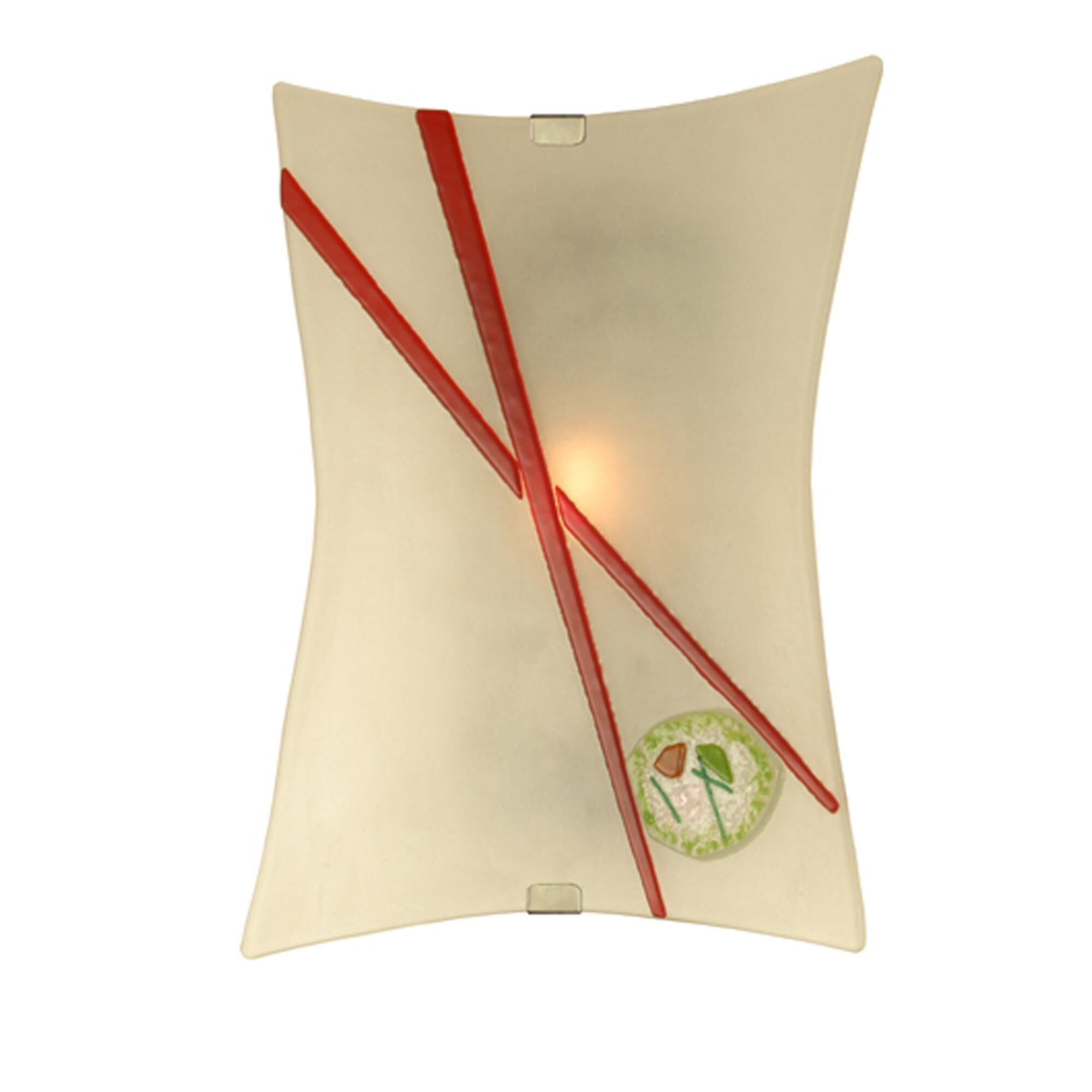 Shown in Nickel Finish finish and Clear-Red-Green-White glass