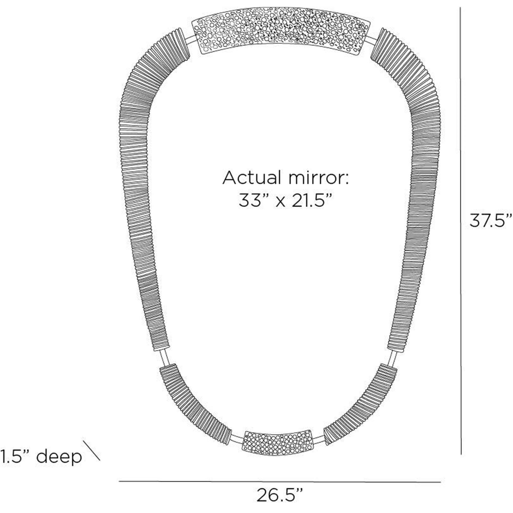 Hitchcock 38 Inch Decorative Mirror by Arteriors Home