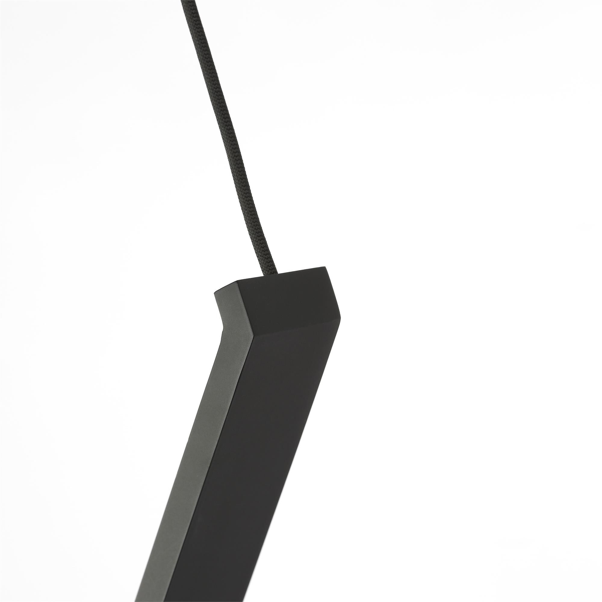 Shown in Nightshade Black finish and Light Guide shade
