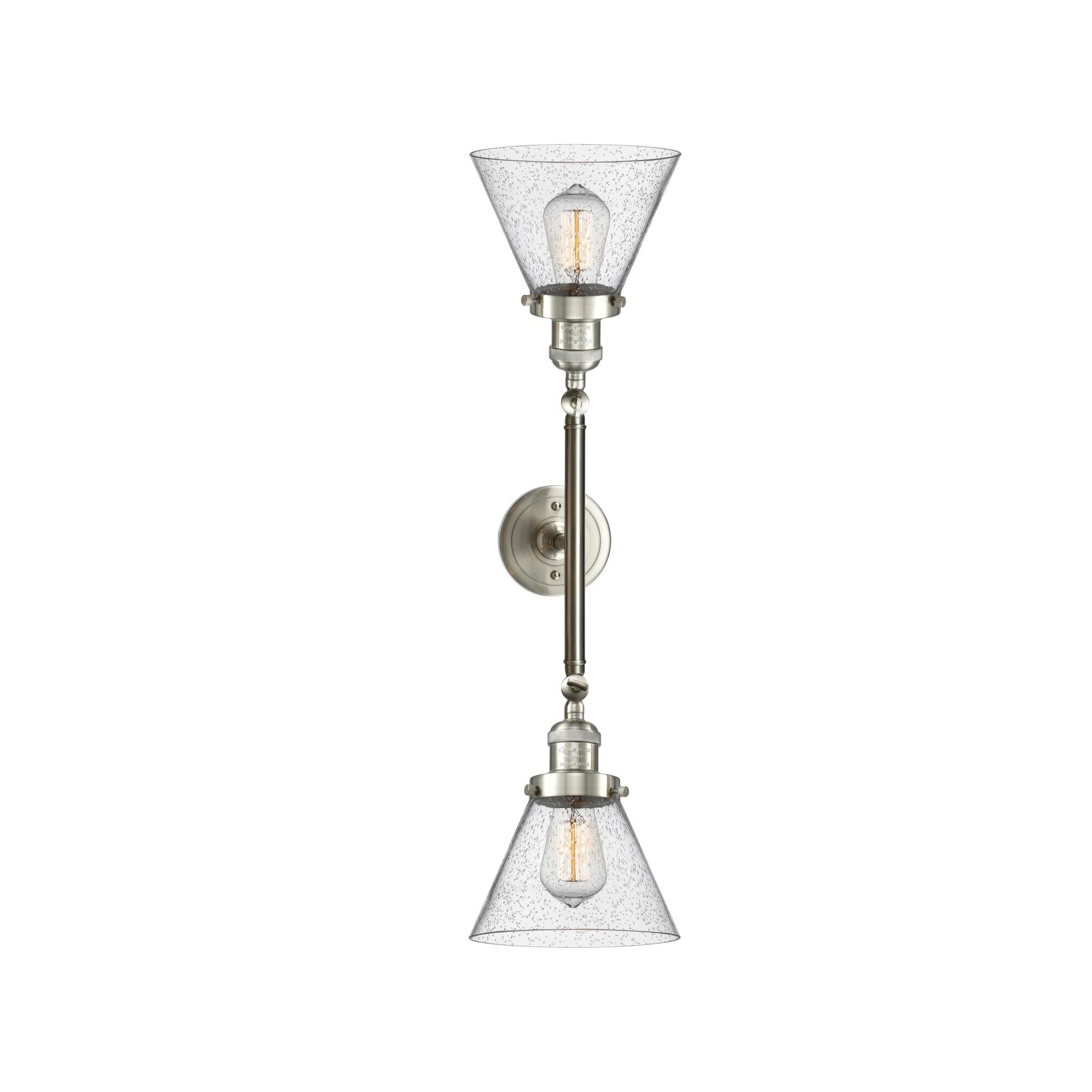 Bruno Marashlian Large Cone 18 Inch 2 Light Bath Vanity Light by Innovations Lighting