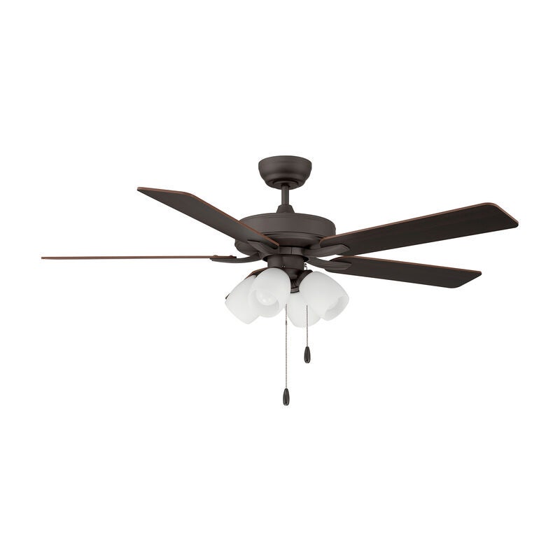 52 Inch Ceiling Fan with Light Kit by Meridian Lighting