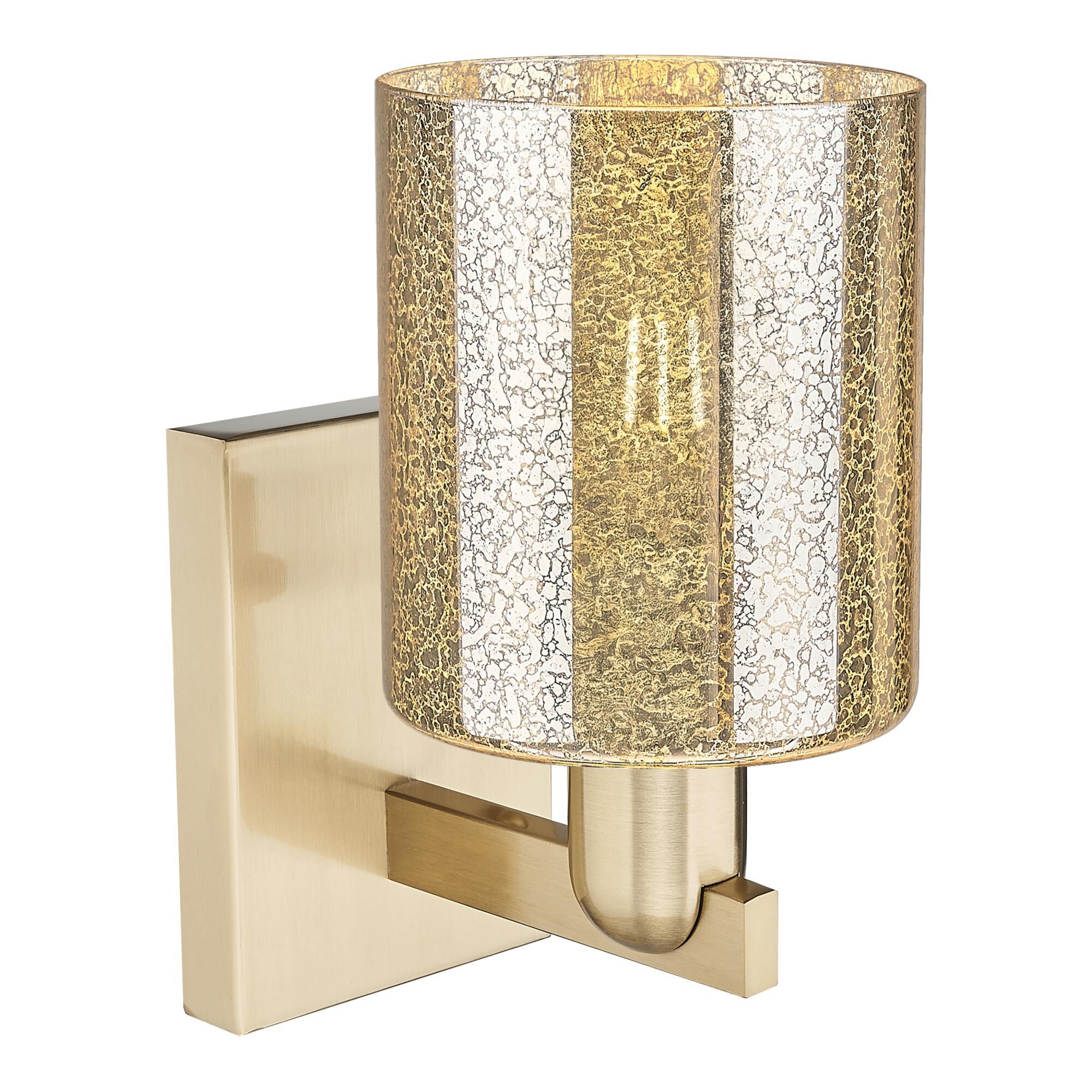 Shown in Champagne Bronze finish and Mercury glass