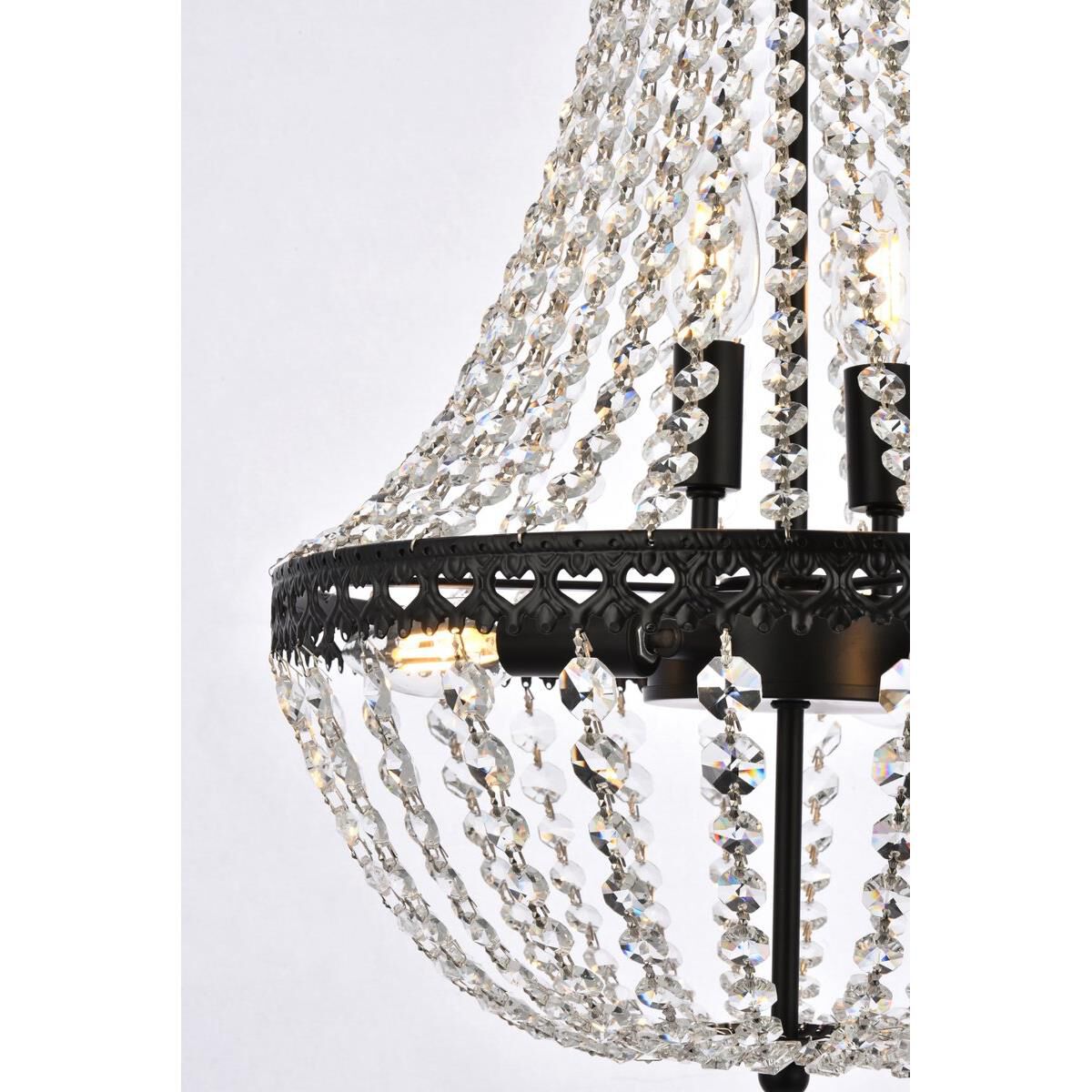 Valeria 14 Inch 5 Light Mini Chandelier by Elegant Lighting