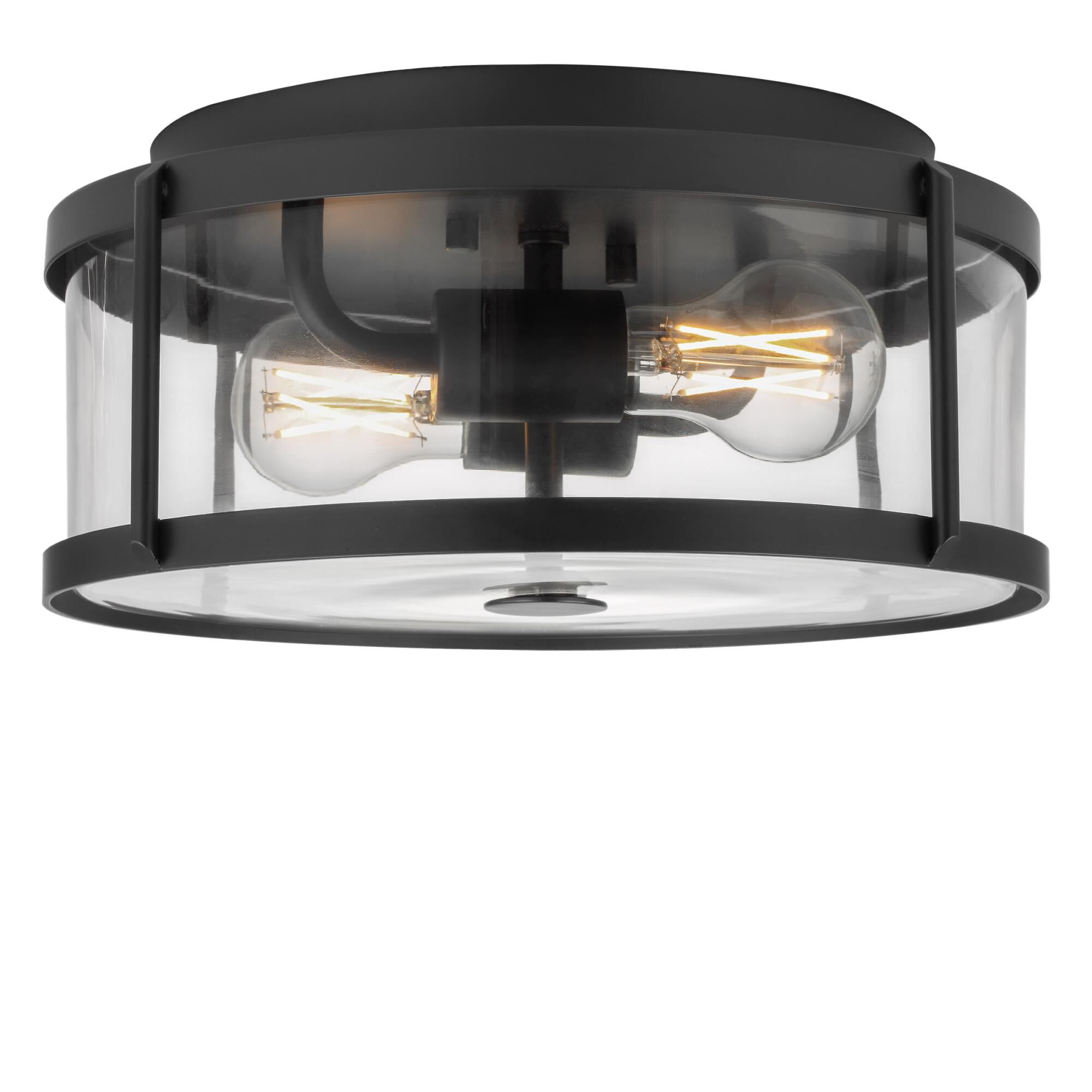 Shown in Midnight Black finish and Clear glass