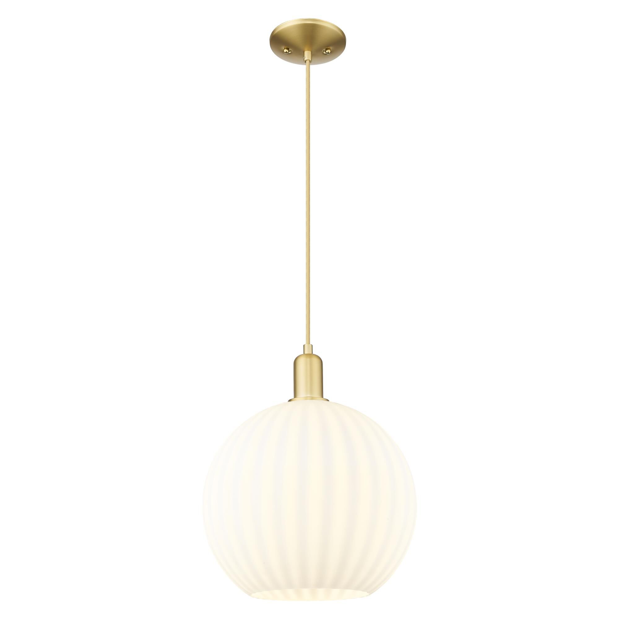 Bruno Marashlian White Venetian 12 Inch Mini Pendant by Innovations Lighting