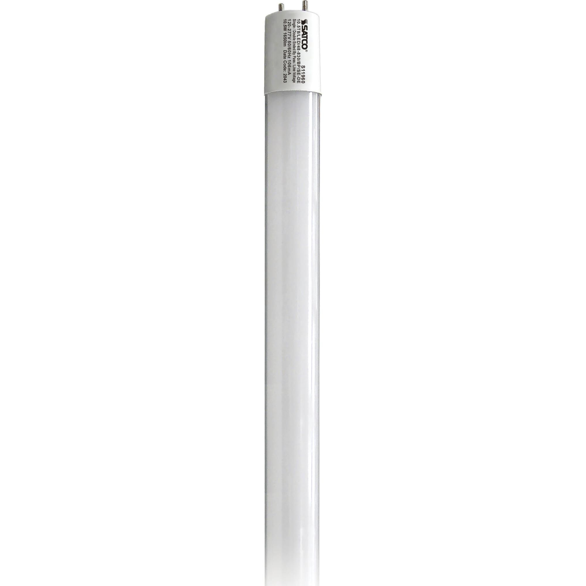 10.5 Watt 3000K T8 LED Light Bulb by Satco