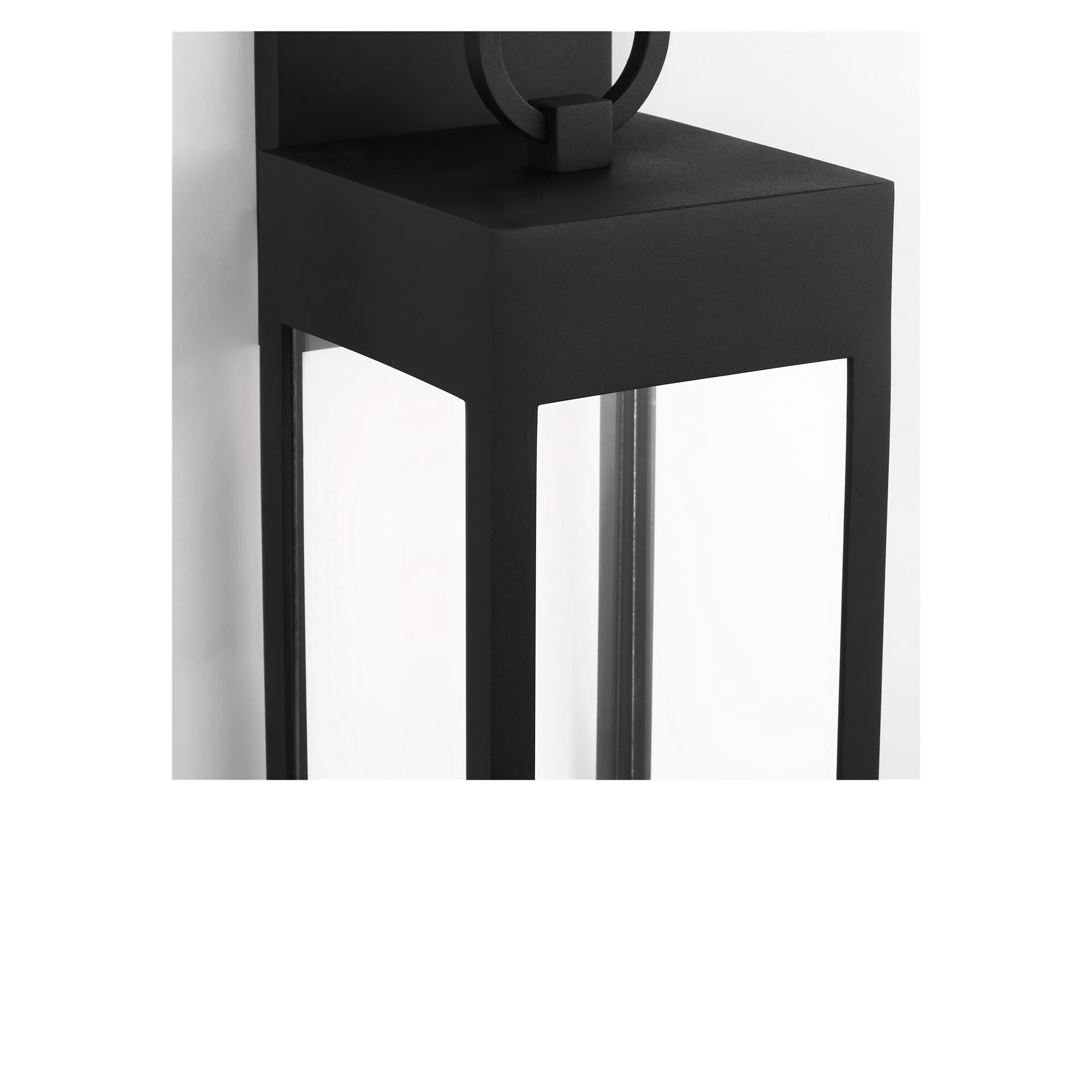 Shown in Textured Black finish and Clear and White Panels glass