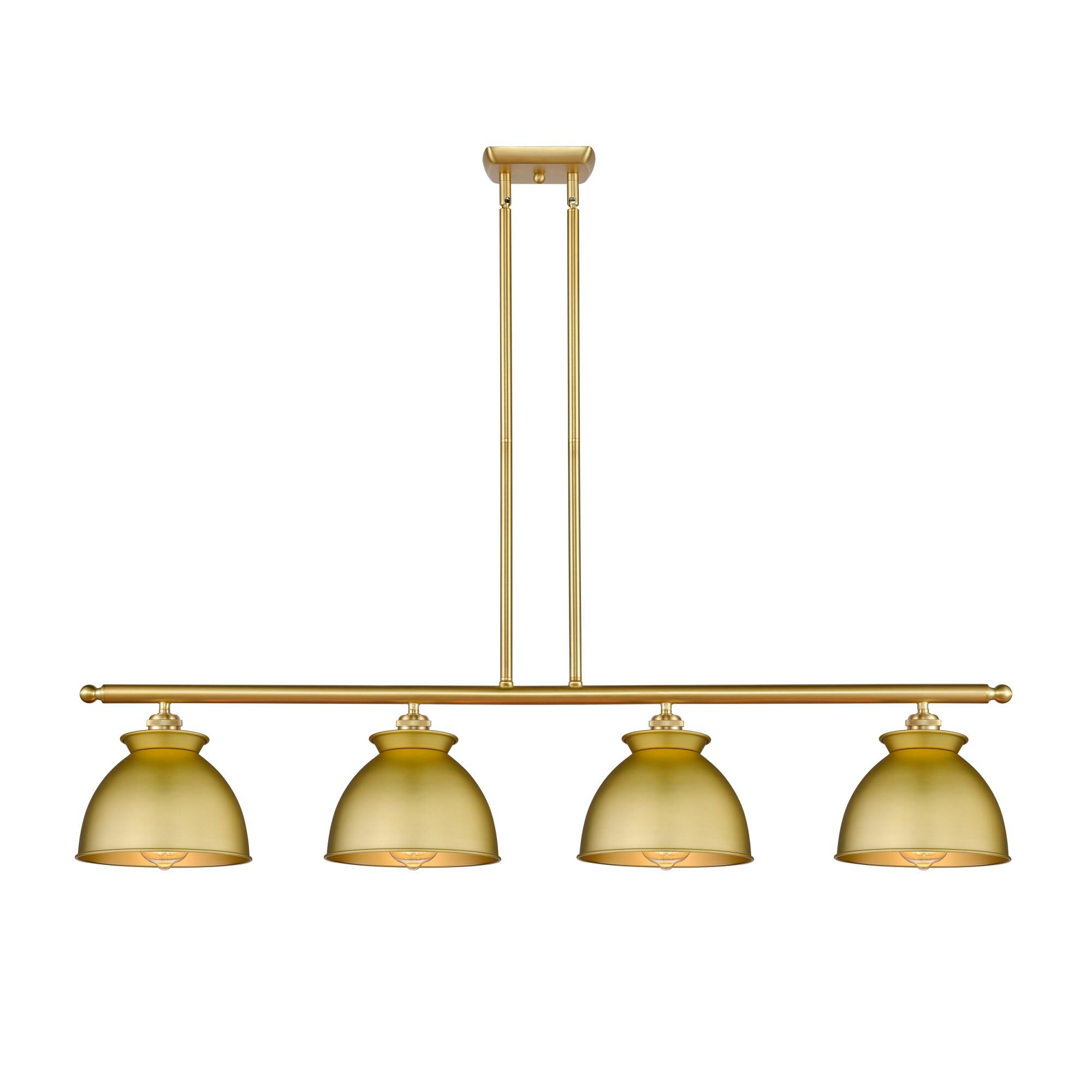 Shown in Satin Gold finish and Satin Gold shade