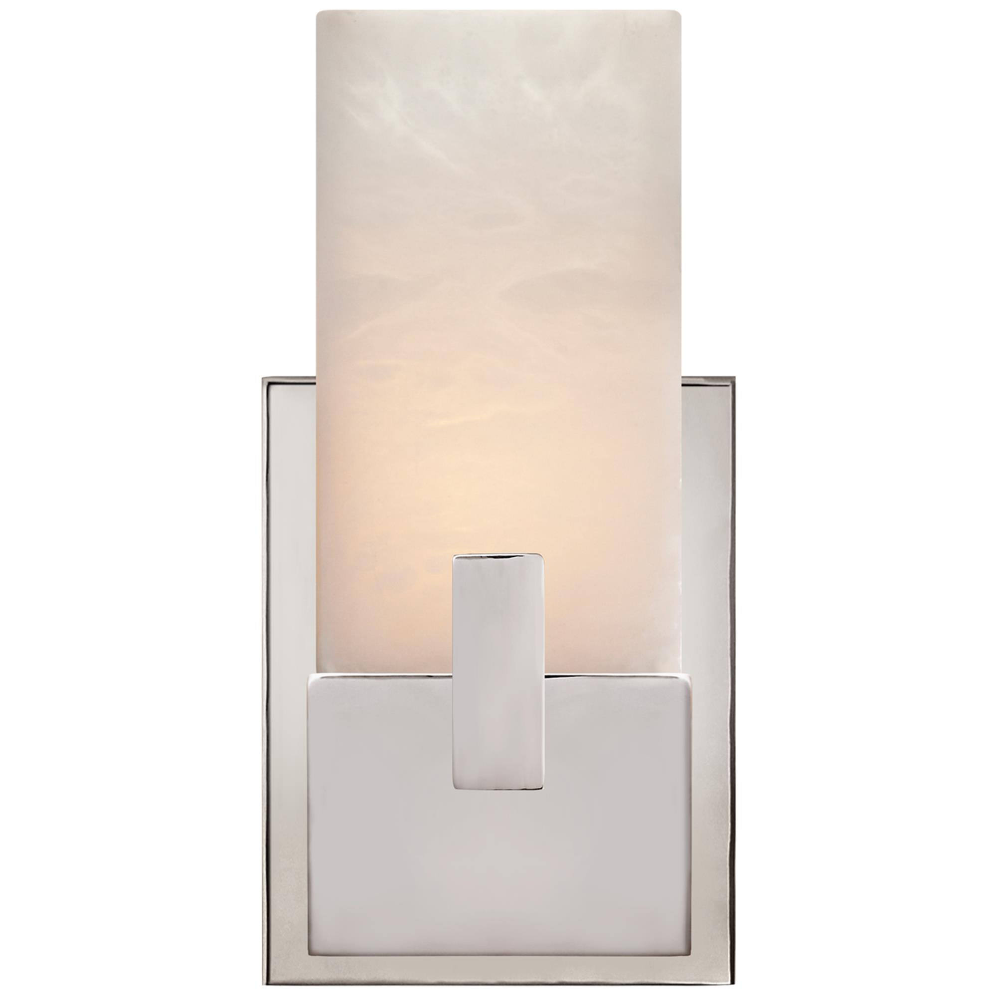 Shown in Polished Nickel finish and Alabaster glass