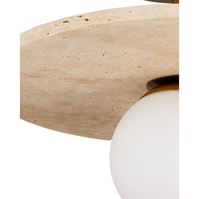 Apricity 16 Inch Semi Flush Mount by Currey and Company