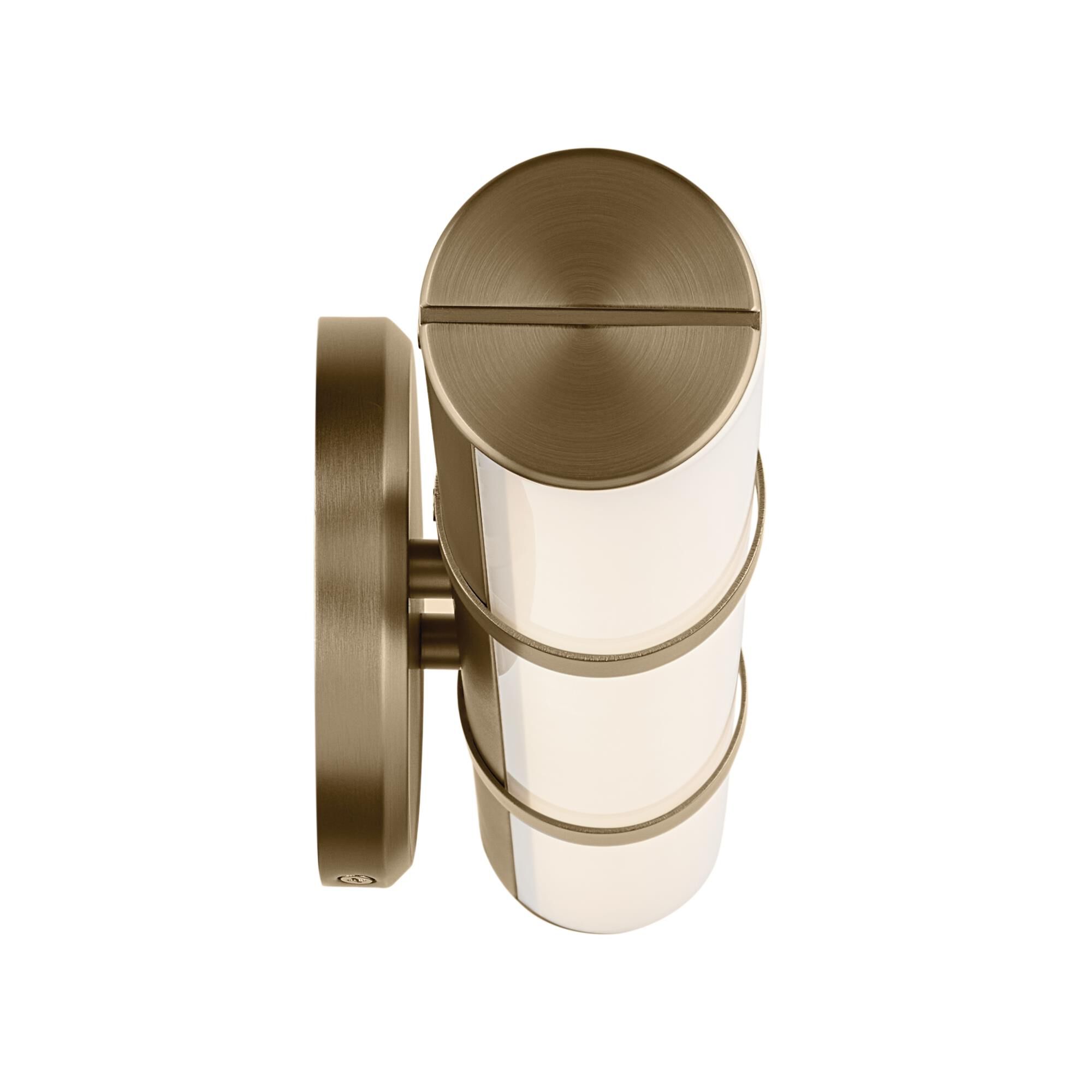 Shown in Champagne Bronze finish and Clear with Painted White Inside glass