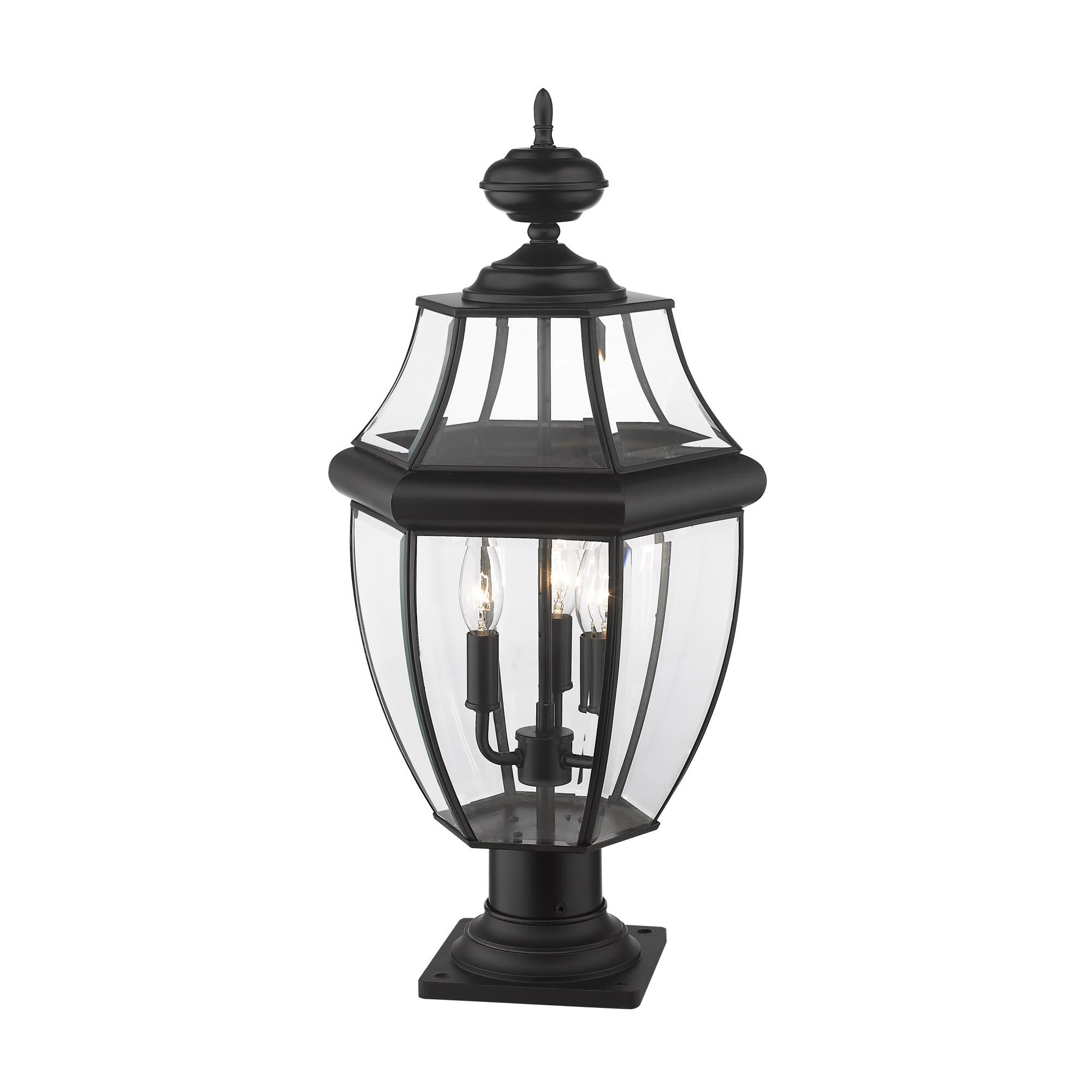 Westover 22 Inch Tall 3 Light Outdoor Pier Lamp by Z-Lite
