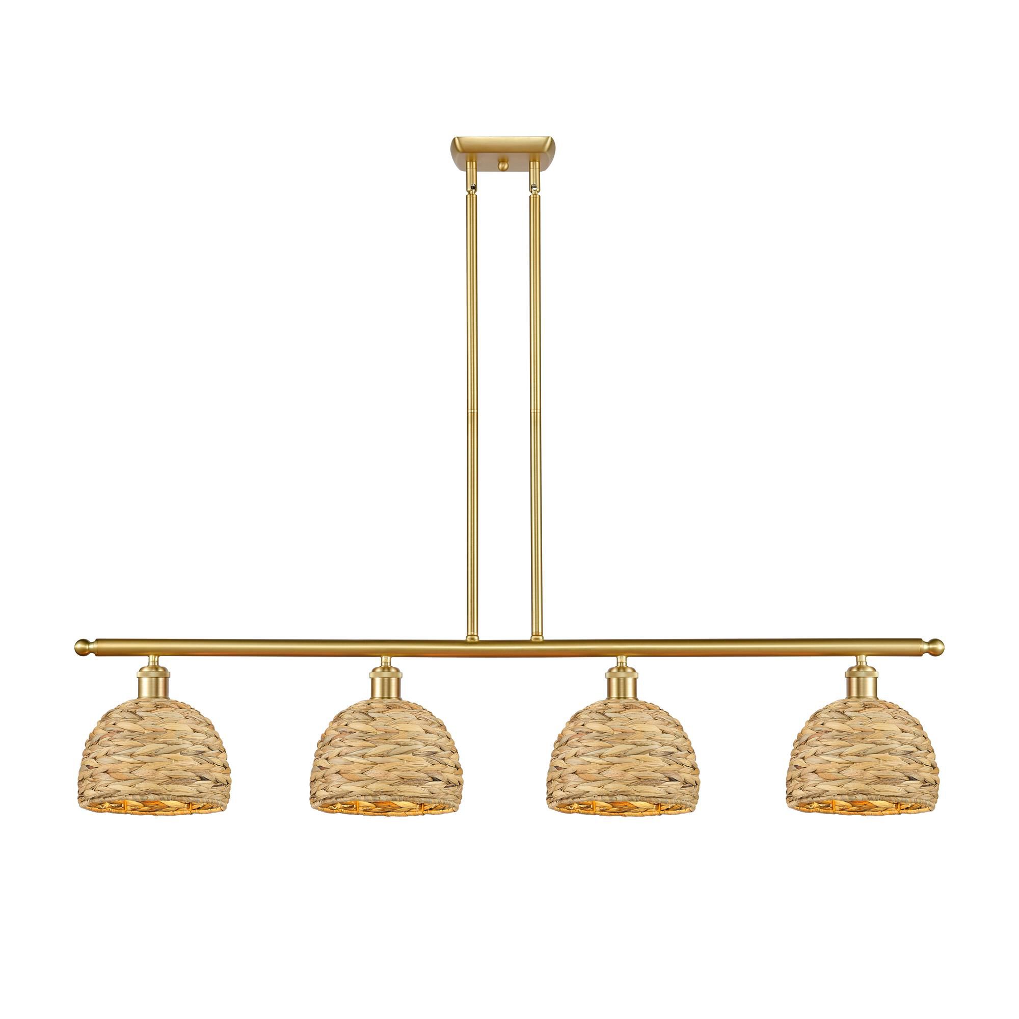 Shown in Satin Gold finish and Natural shade