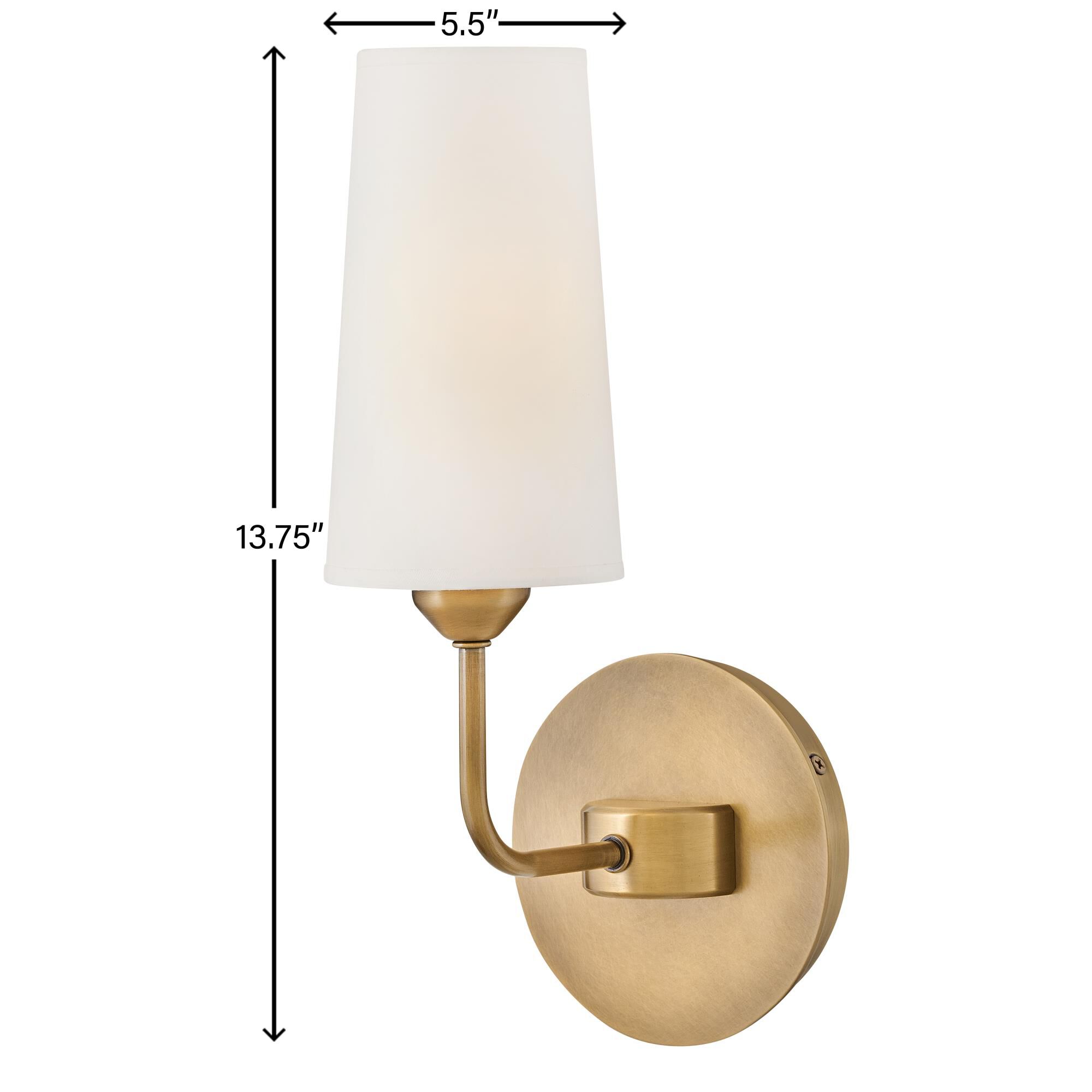 Shown in Heritage Brass finish and Natural Paper shade