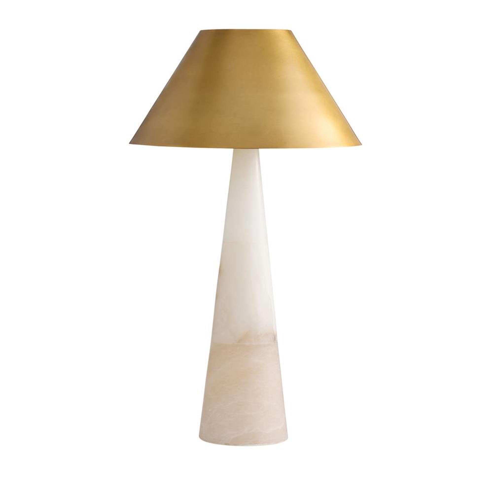 Shown in Alabaster and Brass finish