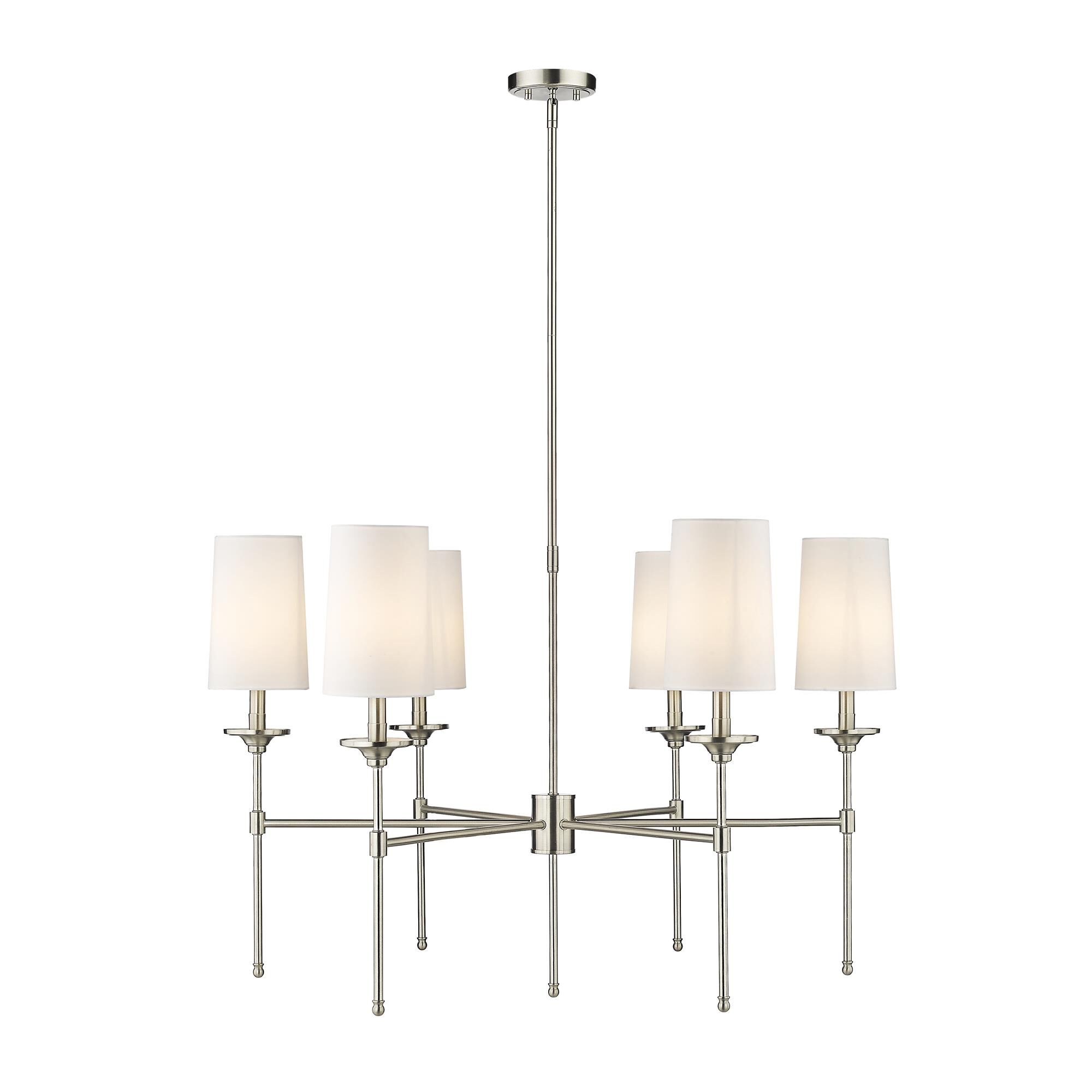 Emily 38 Inch 6 Light Chandelier by Z-Lite