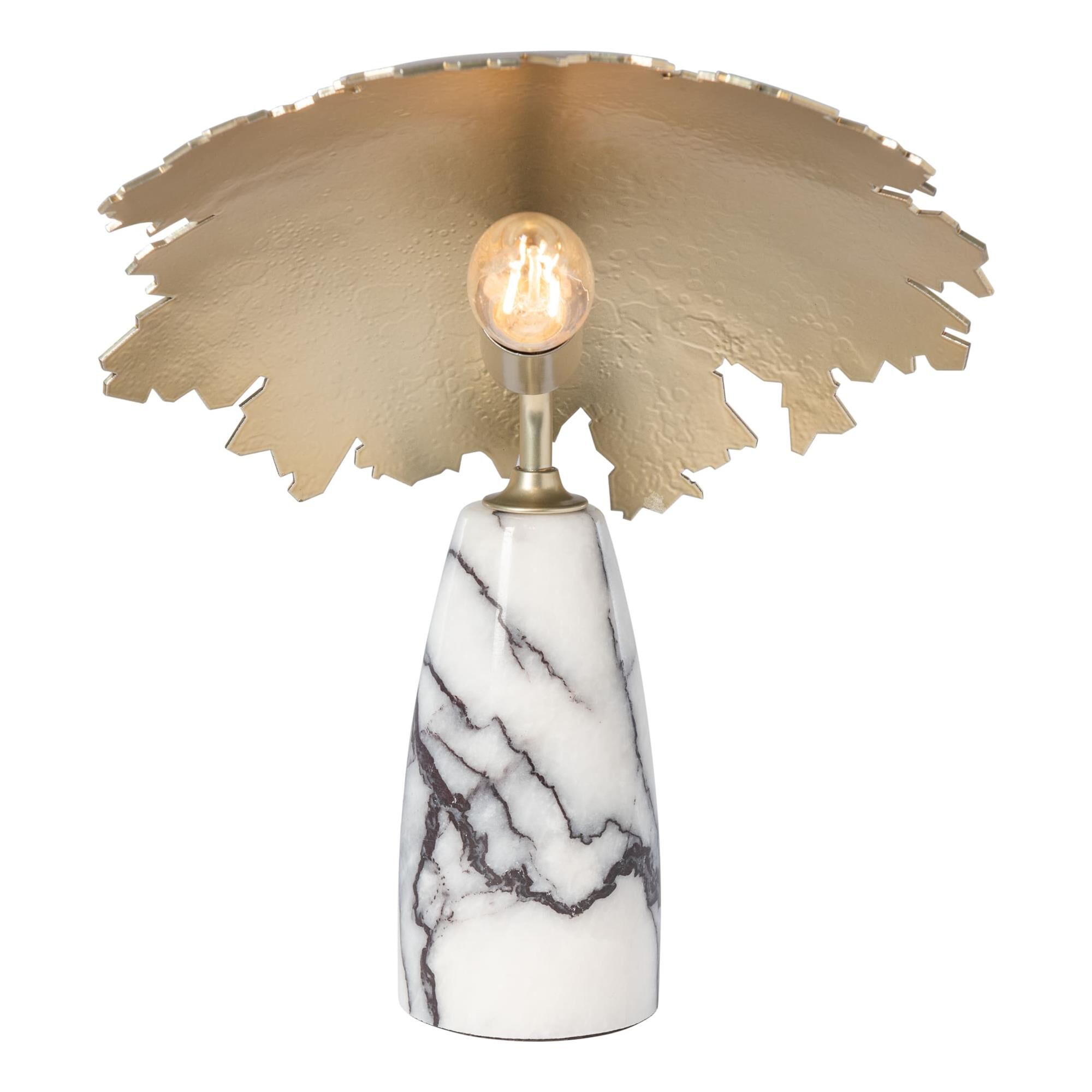 Shown in Modern Brass finish and Modern Brass shade and Lilac accent