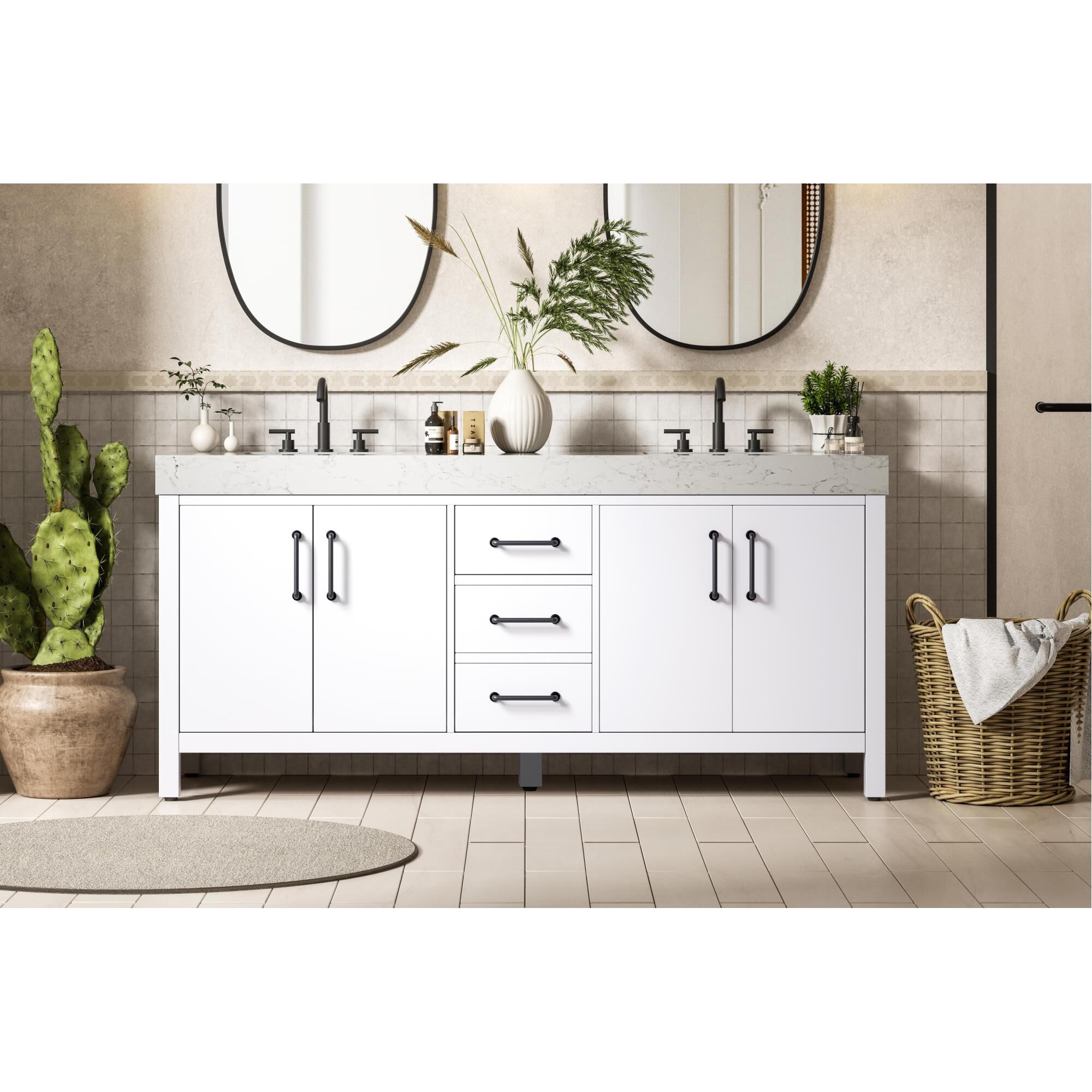 Nathan 72 Inch Bath Vanity by Elegant Dcor