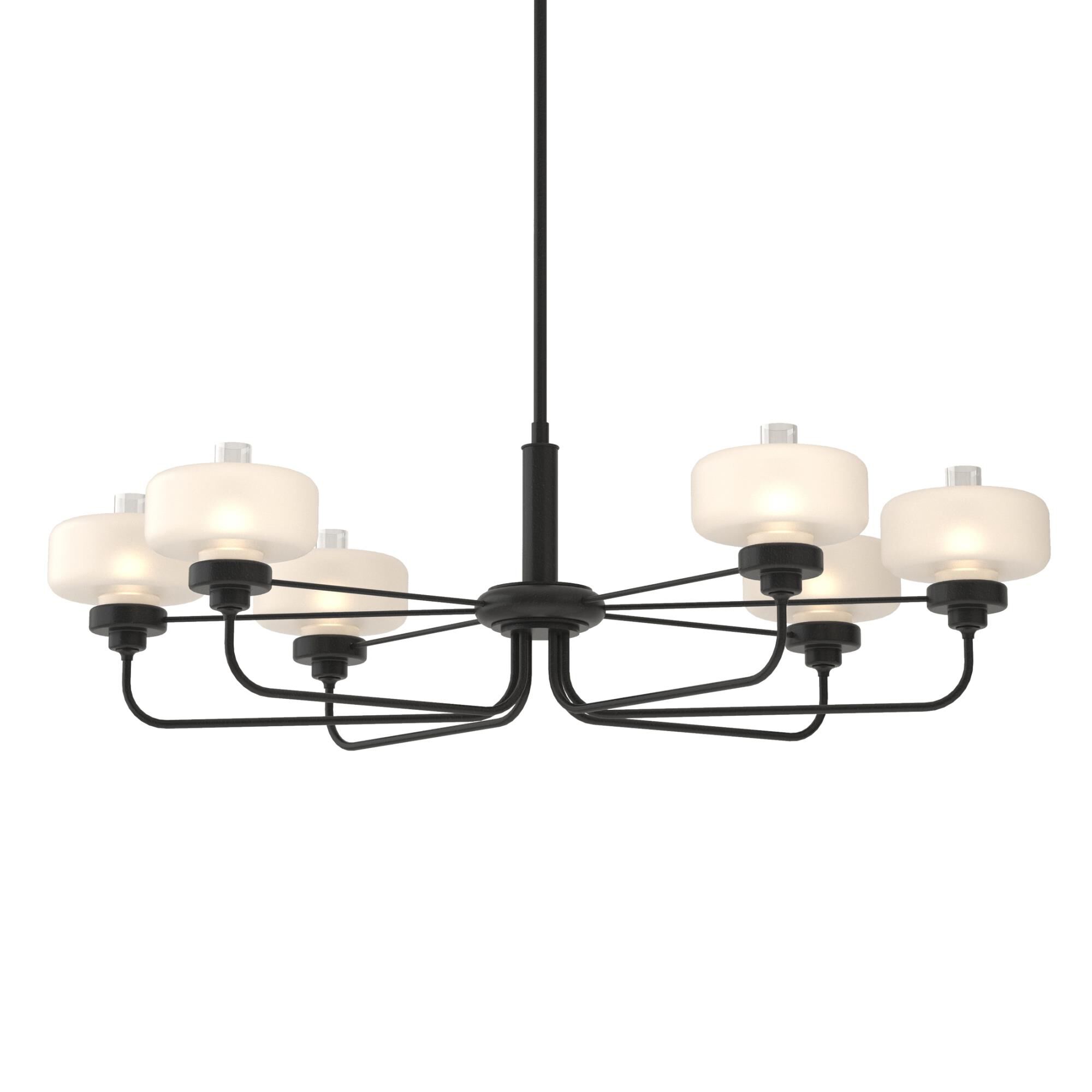 Nola 42 Inch 6 Light Linear Suspension Light by Hubbardton Forge