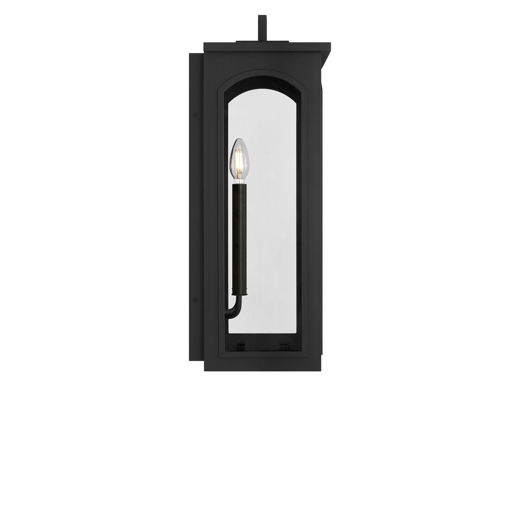 Shown in Textured Black finish and Clear glass