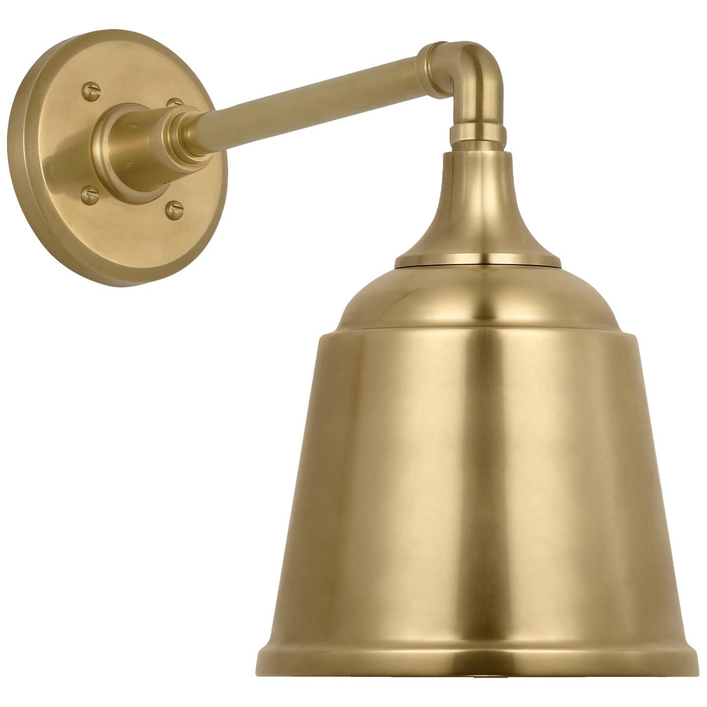Shown in Hand-Rubbed Antique Brass finish and Hand-Rubbed Antique Brass Rockhouse shade