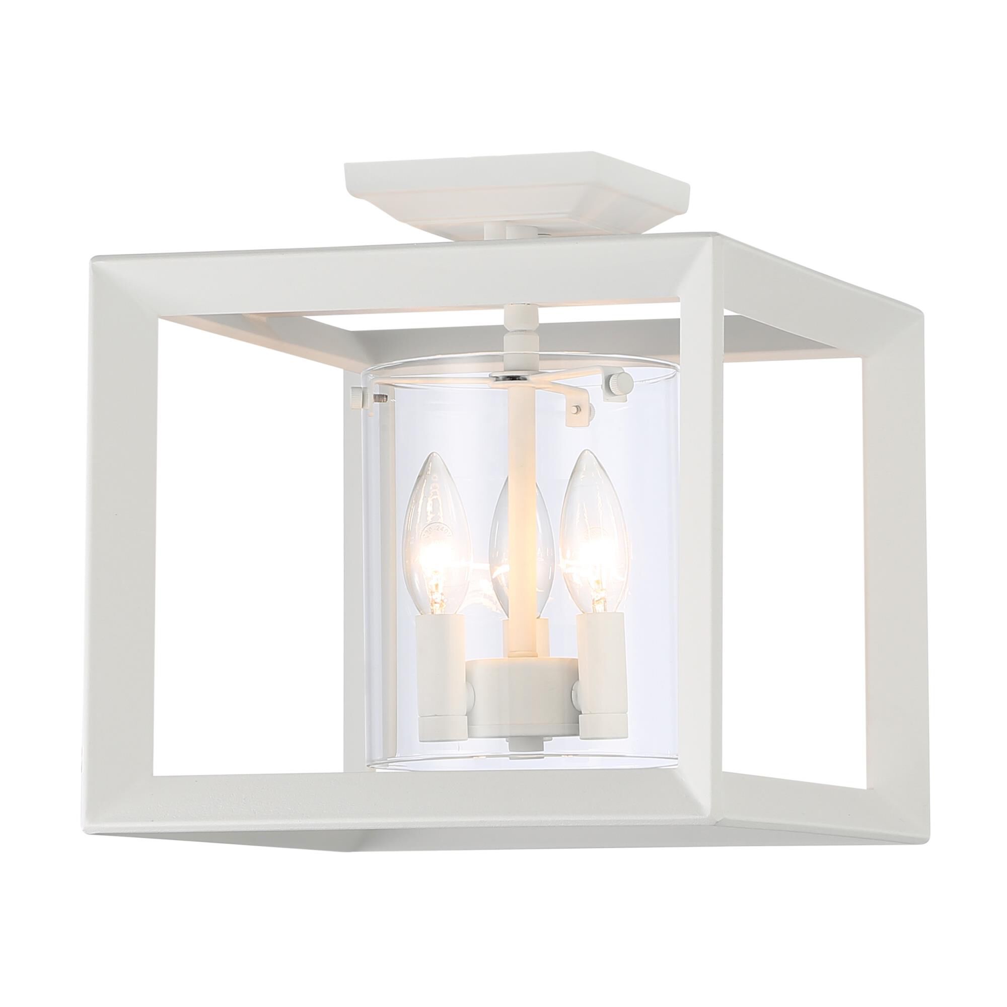 Smyth 12 Inch Semi Flush Mount by Golden Lighting