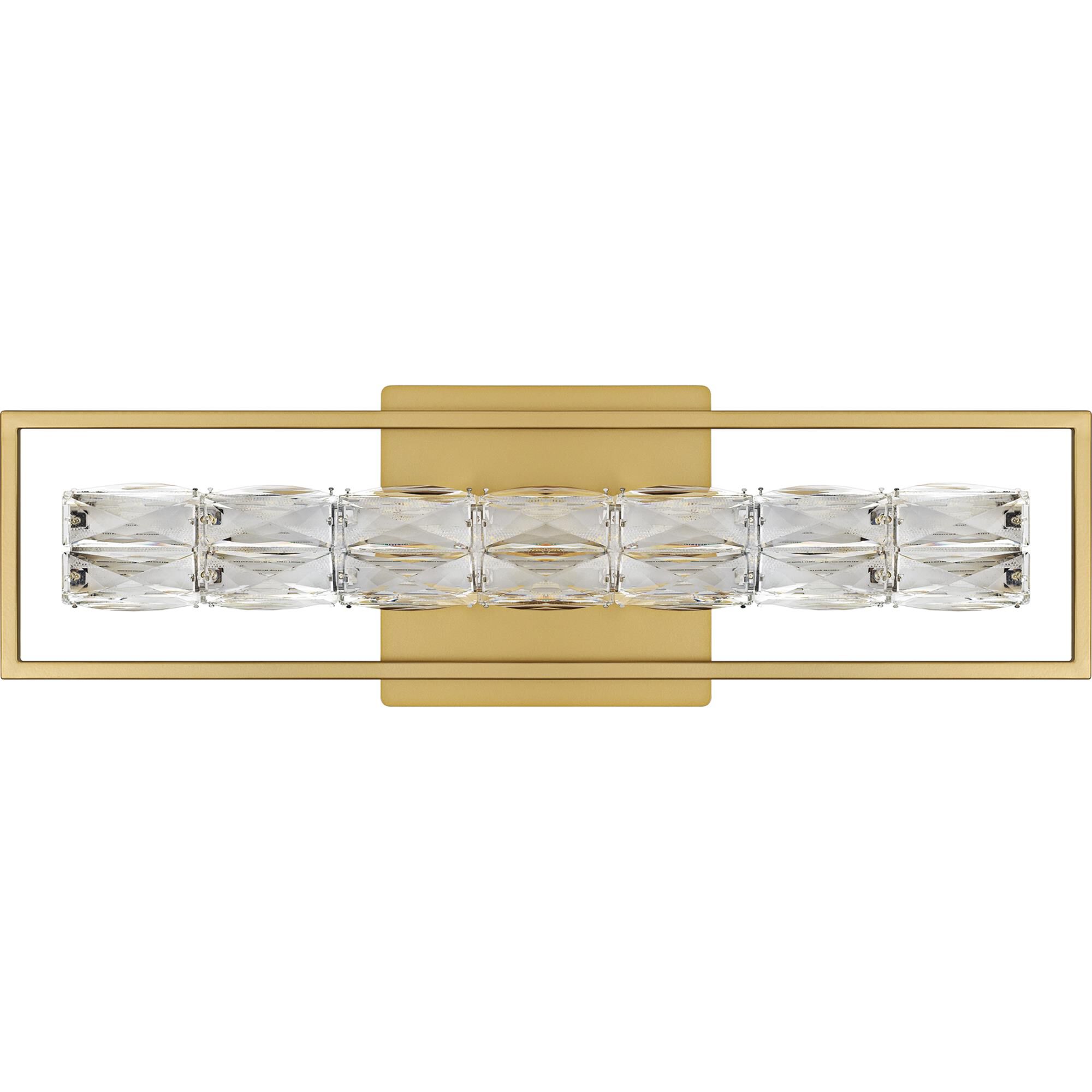 Shown in Soft Gold finish and Clear Crystal Glass shade