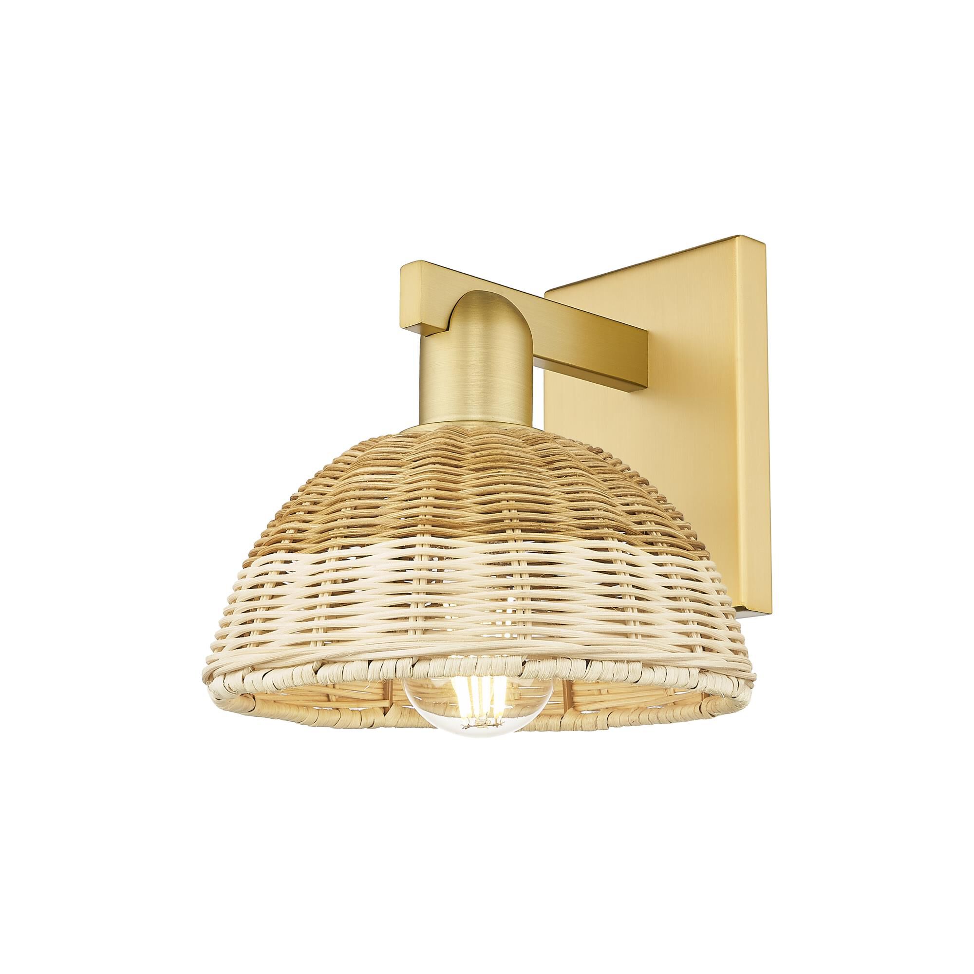 Bruno Marashlian Natural Ballston Dome 11 Inch Wall Sconce by Innovations Lighting
