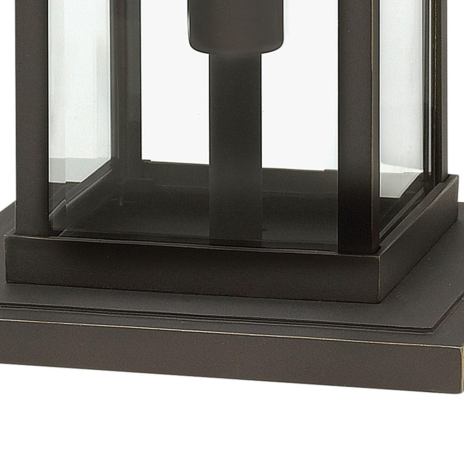 Shown in Oil Rubbed Bronze finish and Clear Beveled glass