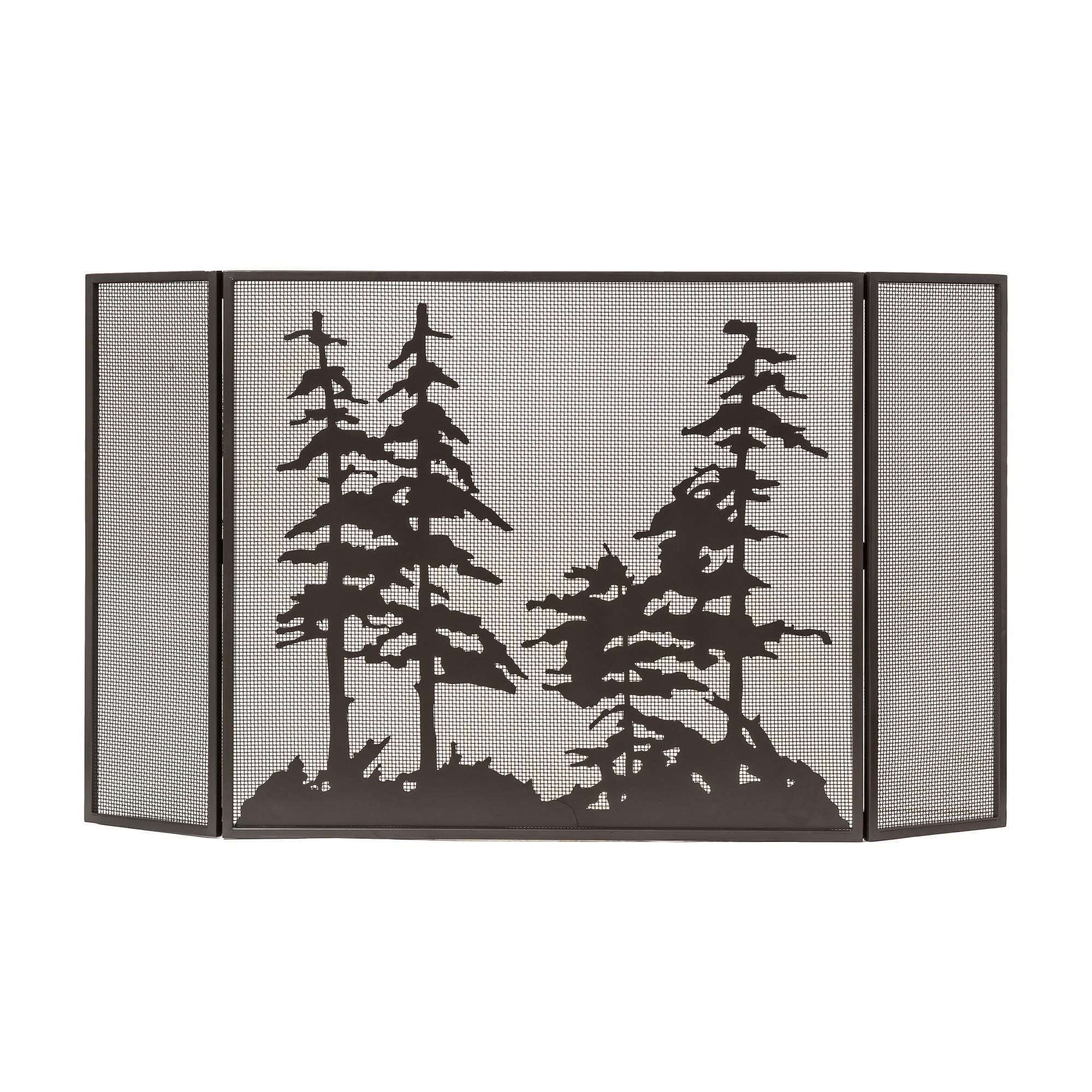 Tall Pines Fireplace Screen by Meyda Lighting