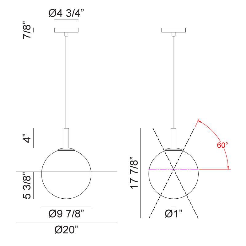 Matteo Lighting Saturn Large Pendant