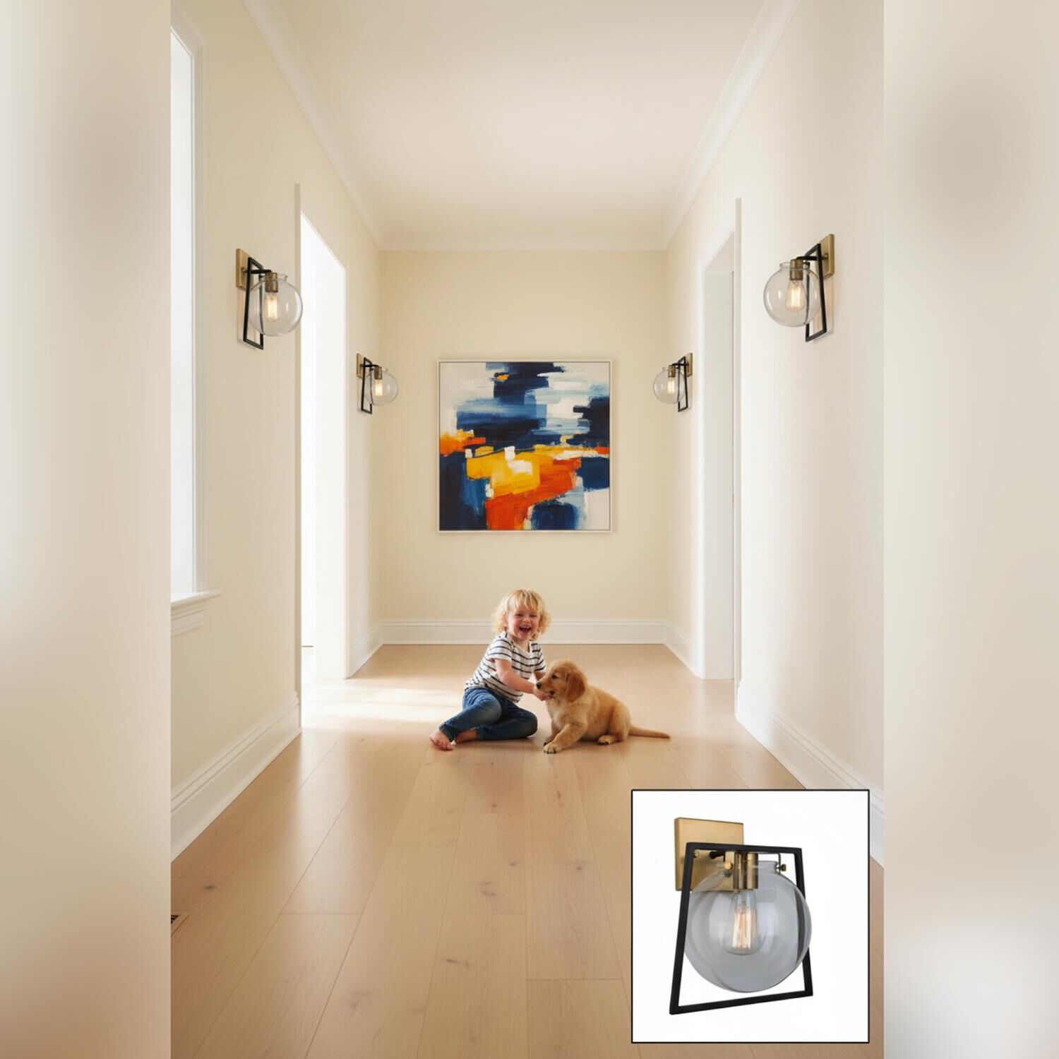 Shown in Black and Harvest Brass finish