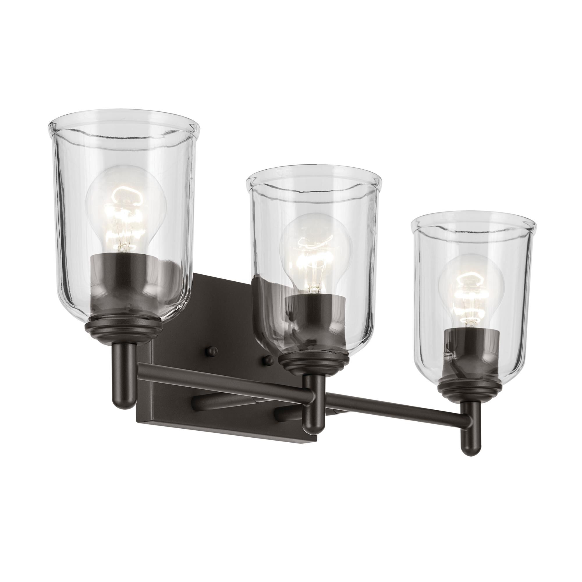 Shown in Olde Bronze finish and Clear glass