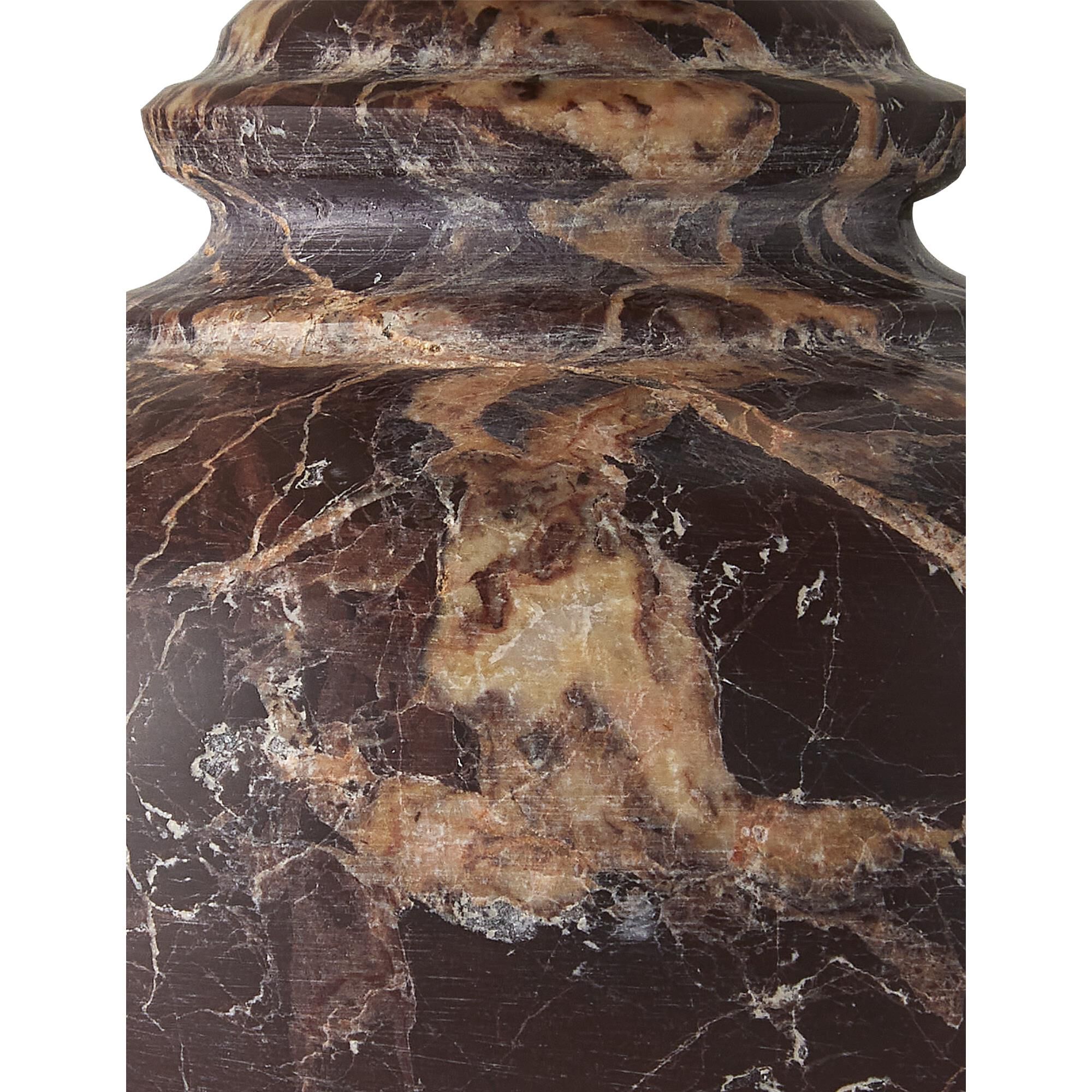 Shown in Oxblood finish and Off-White Linen shade