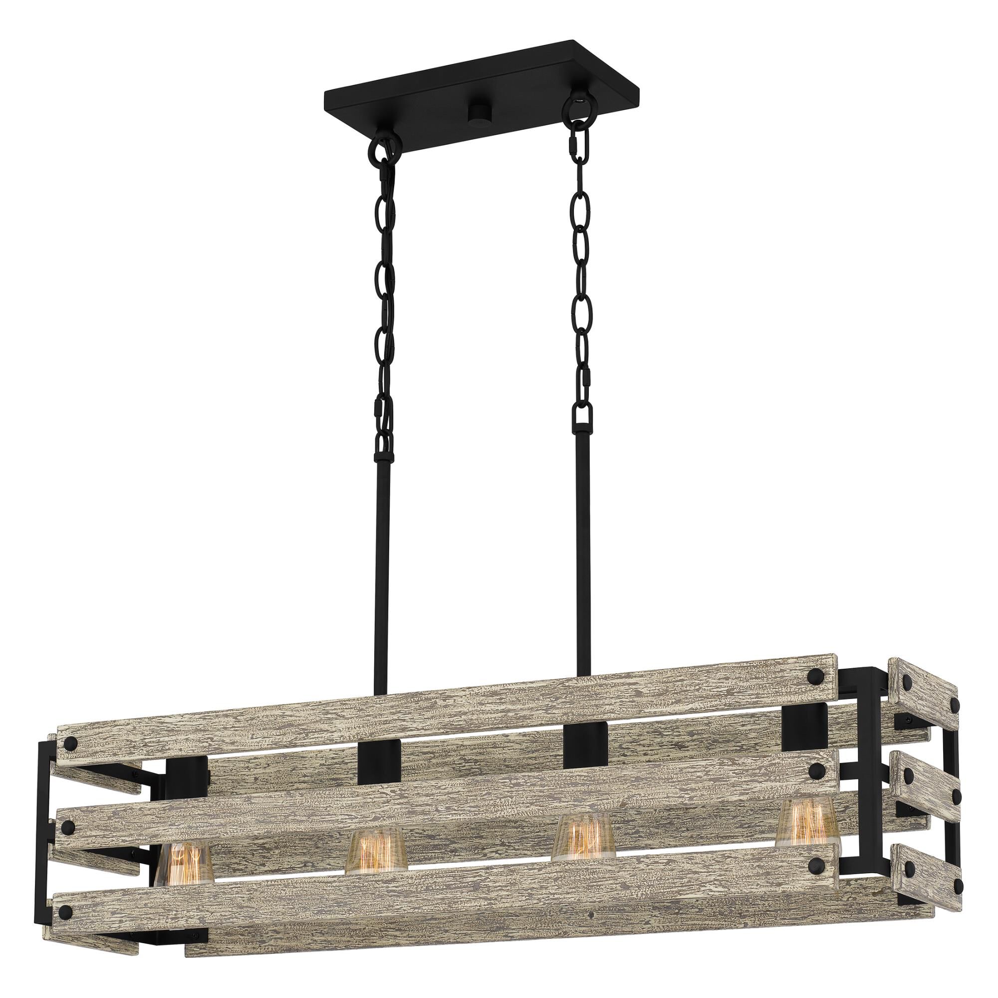 Ashburn 34 Inch 4 Light Linear Suspension Light by Quoizel