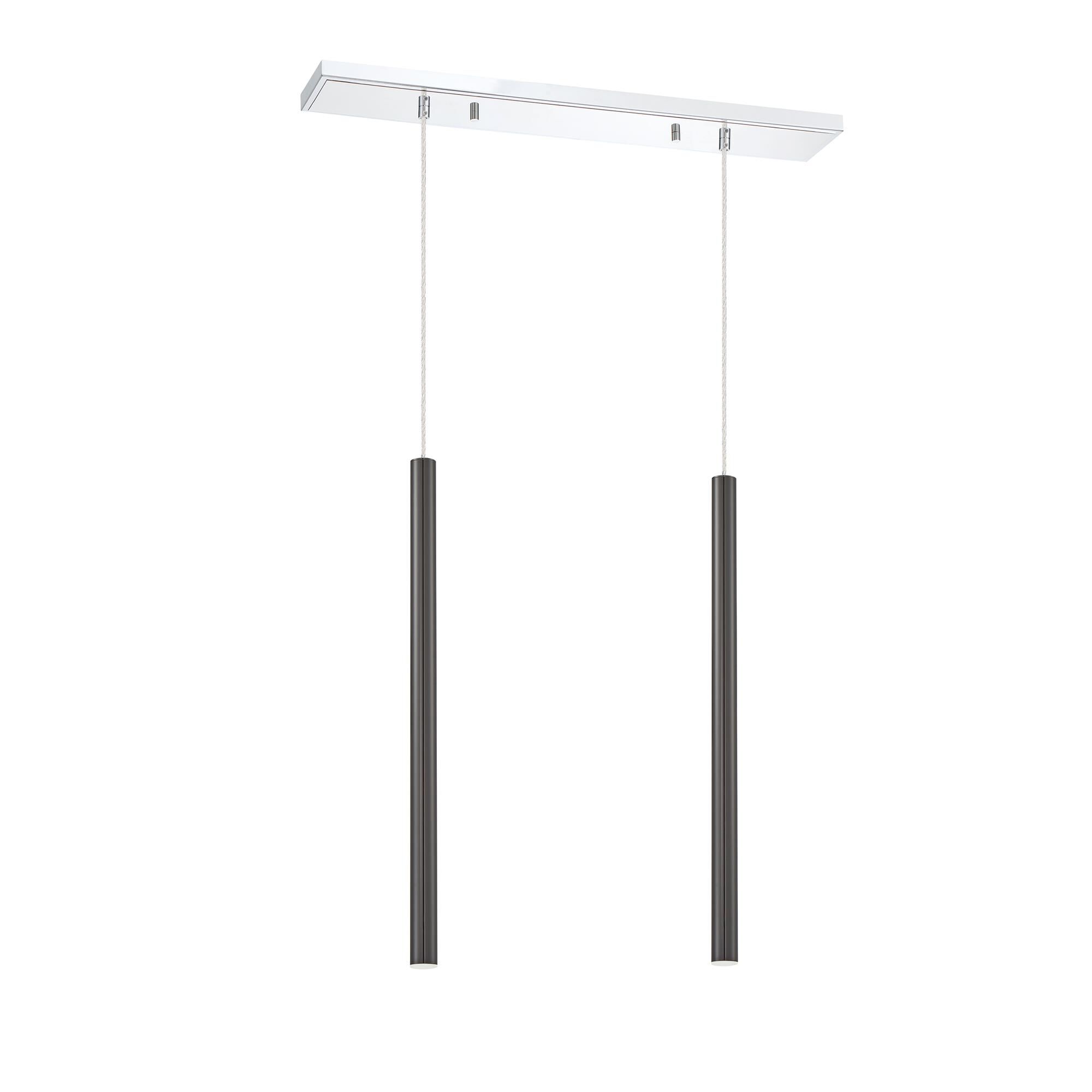 Shown in Chrome finish and Steel glass and Steel shade