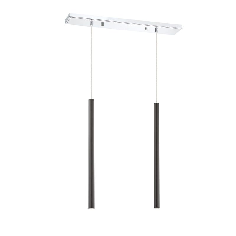 Forest 30 Inch 2 Light LED Linear Suspension Light by Z-Lite