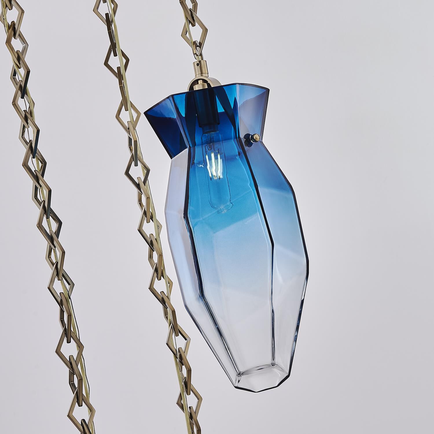 Bolsa 21 Inch Multi Light Pendant by Kalco Lighting