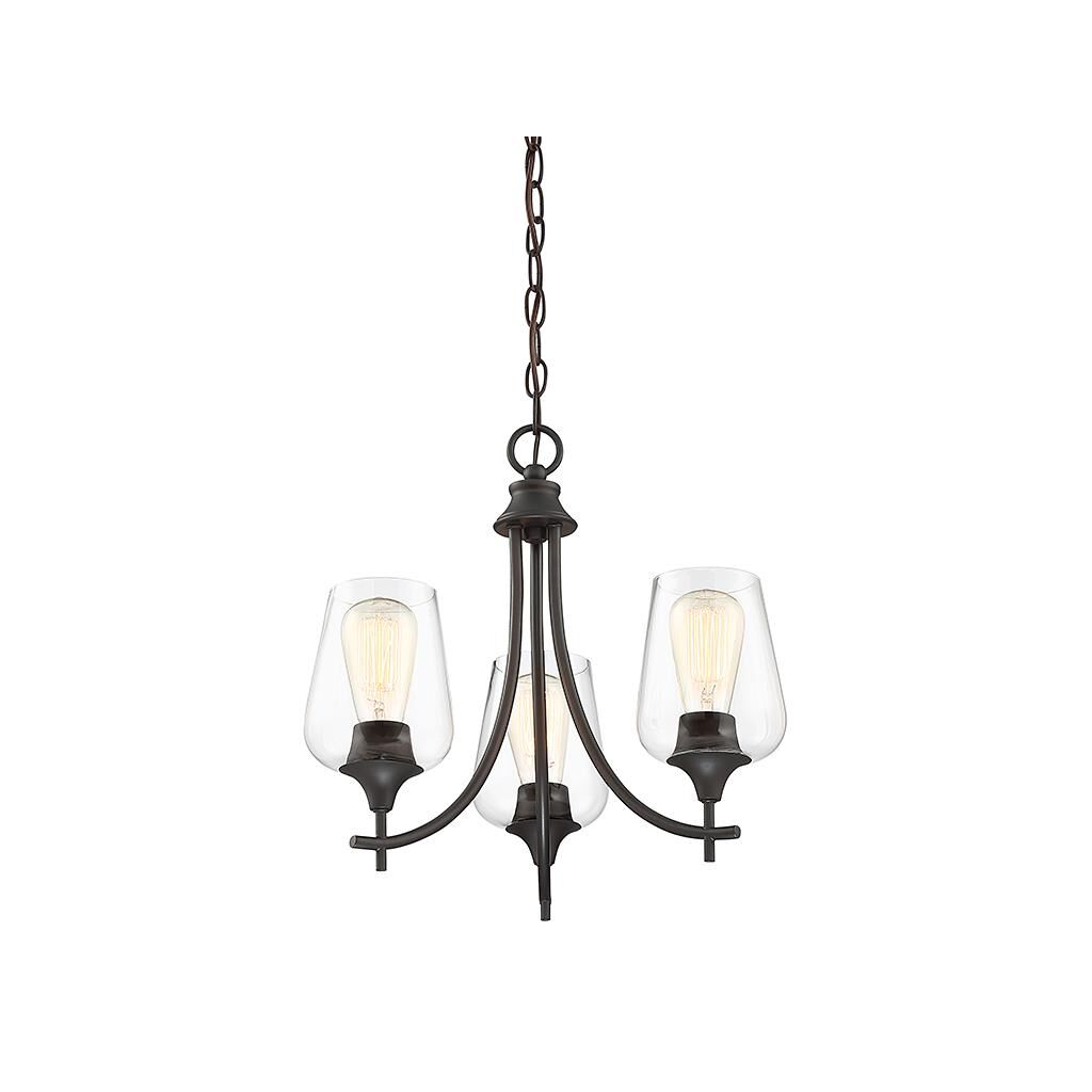 Octave 18 Inch 3 Light Mini Chandelier by Savoy House