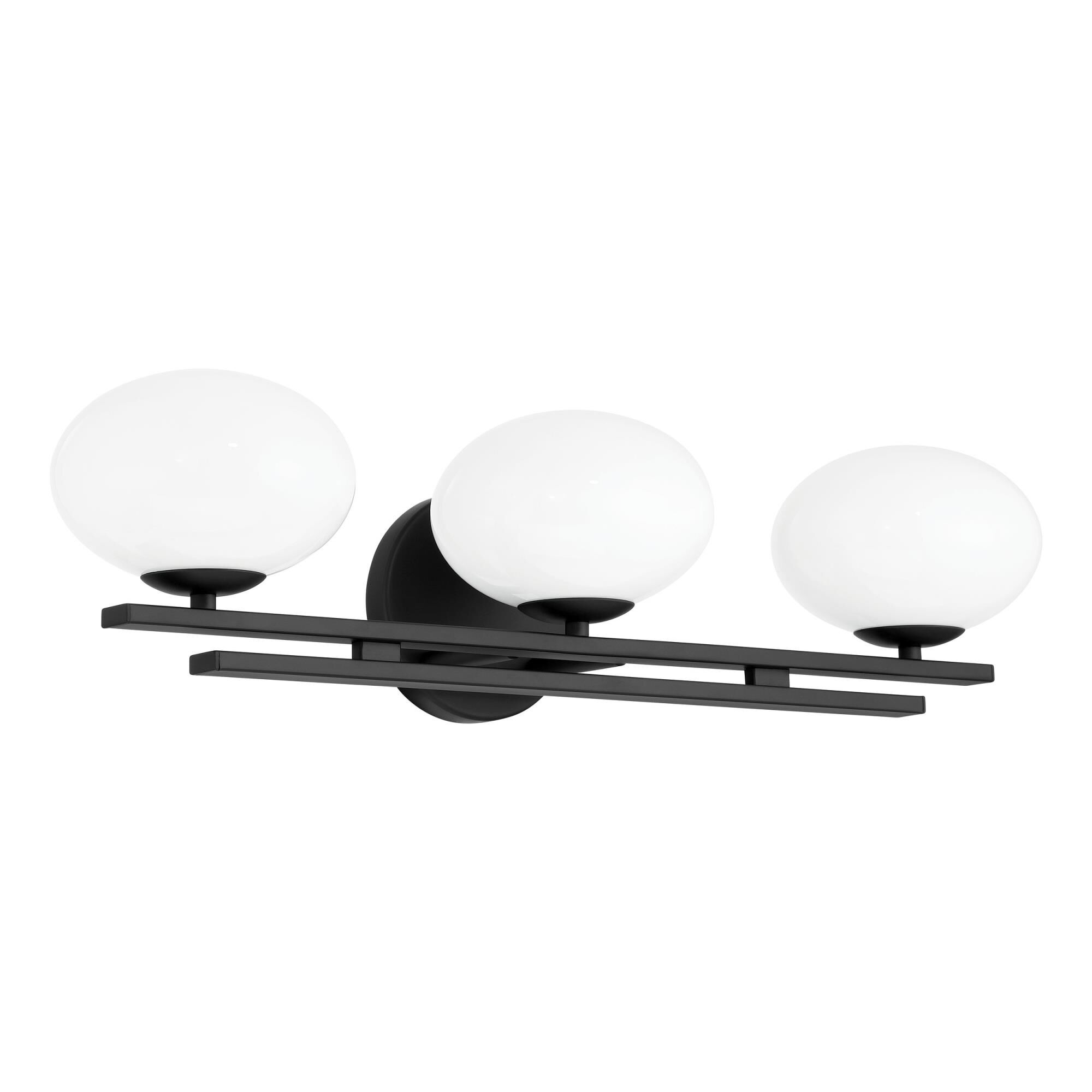 Shown in Matte Black finish and Opal glass