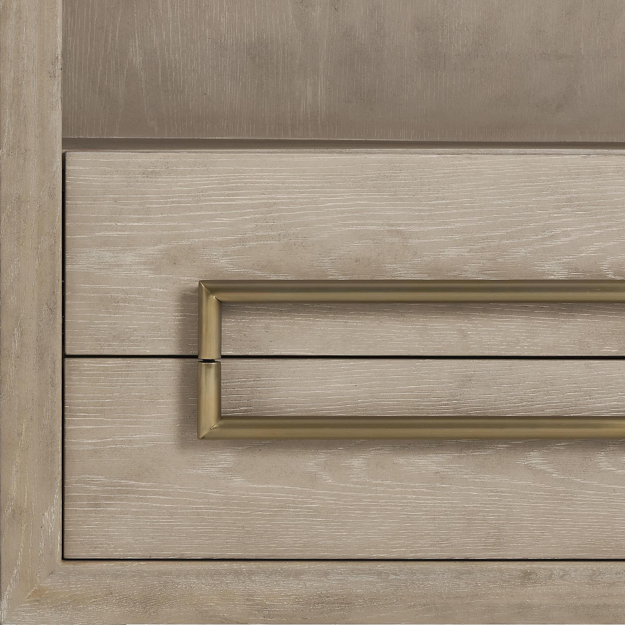 Shown in Brass, Woodtone finish