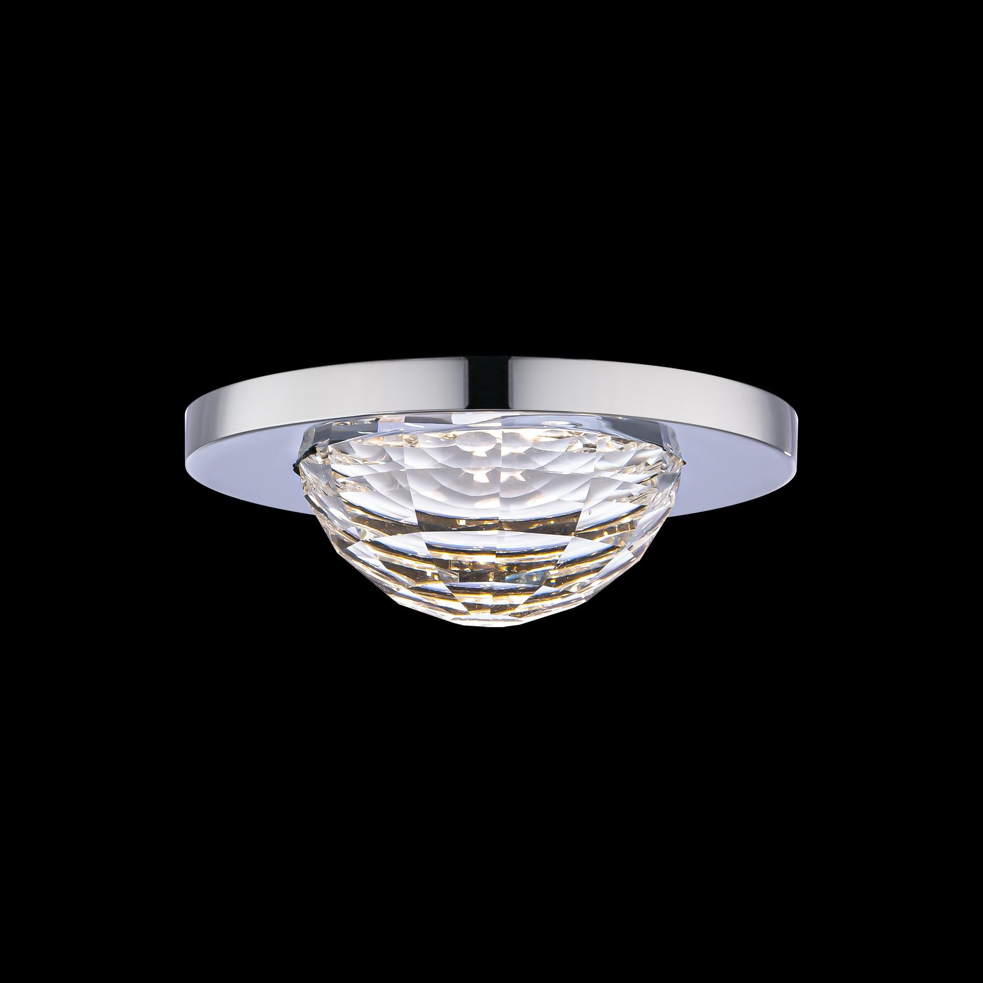 Shown in Polished Chrome finish and Clear Radiance Crystal glass