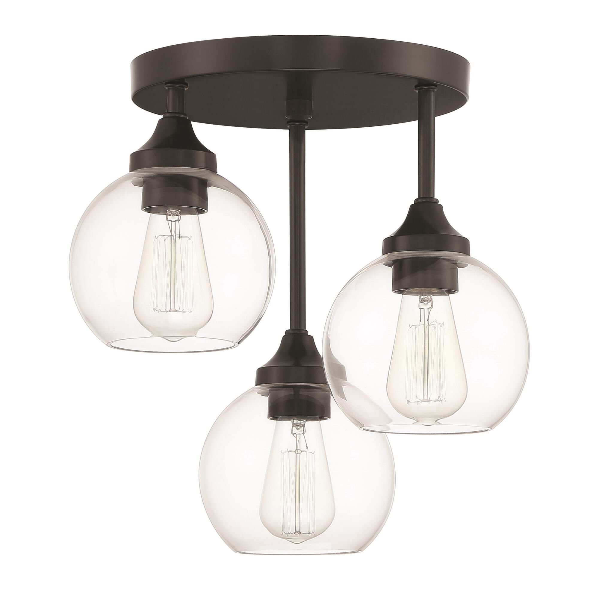 Glenda 14 Inch Semi Flush Mount,