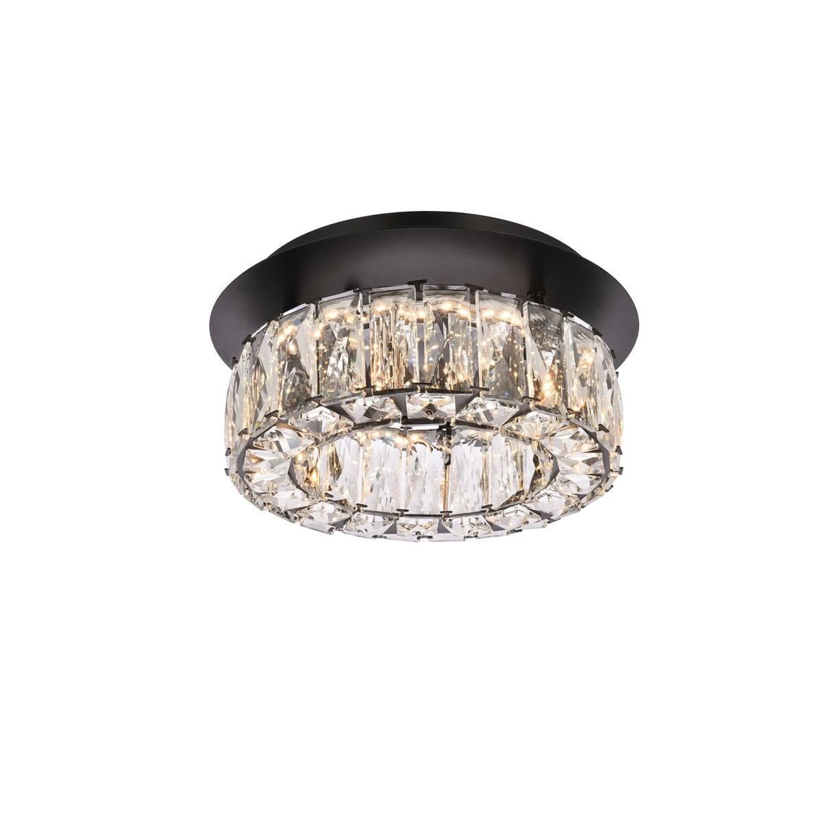 Monroe 12 Inch 1 Light LED Flush Mount by Elegant Lighting